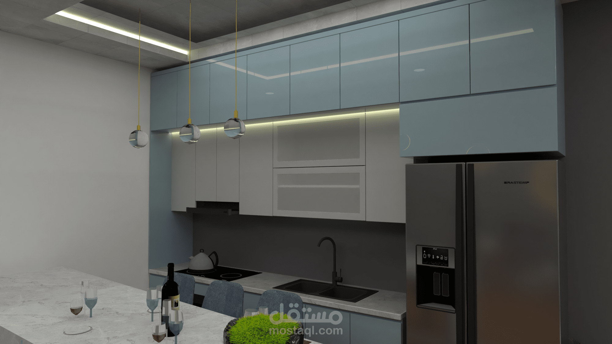 بعض تصاميم المطابخ