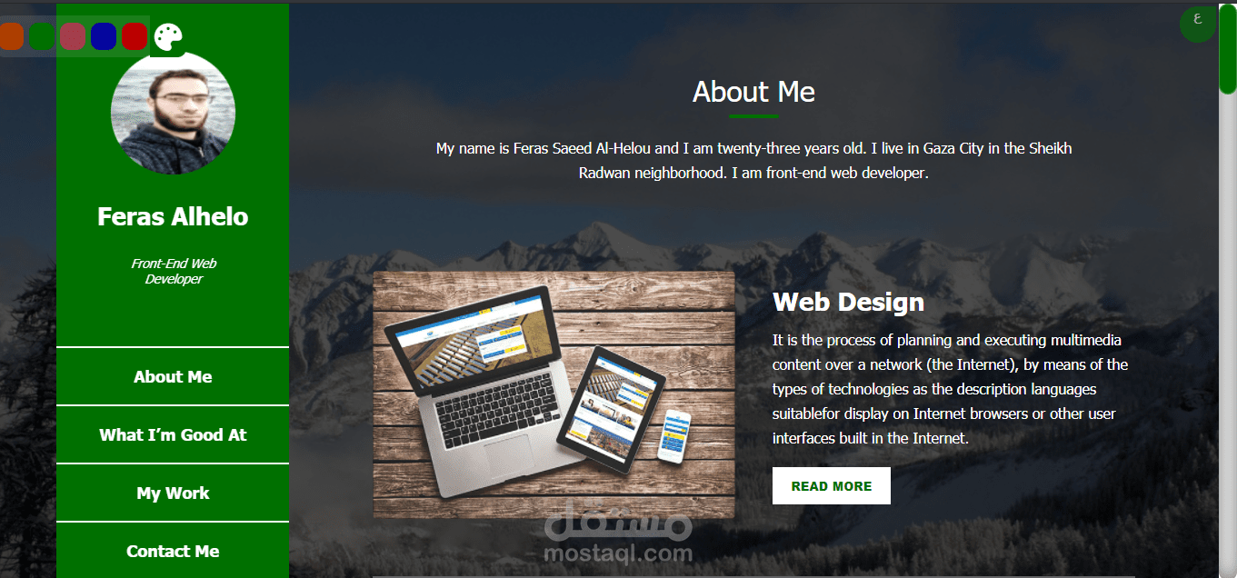 تصميم صفحات الويب و انشاؤها من الصفر باستخدام html5, css3,js,bootstrap4