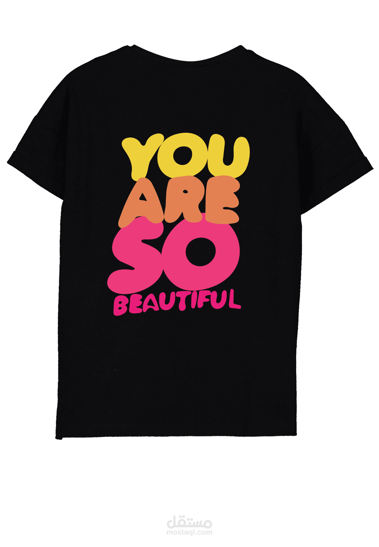 تصميم تي شيرت (you are so beautiful)