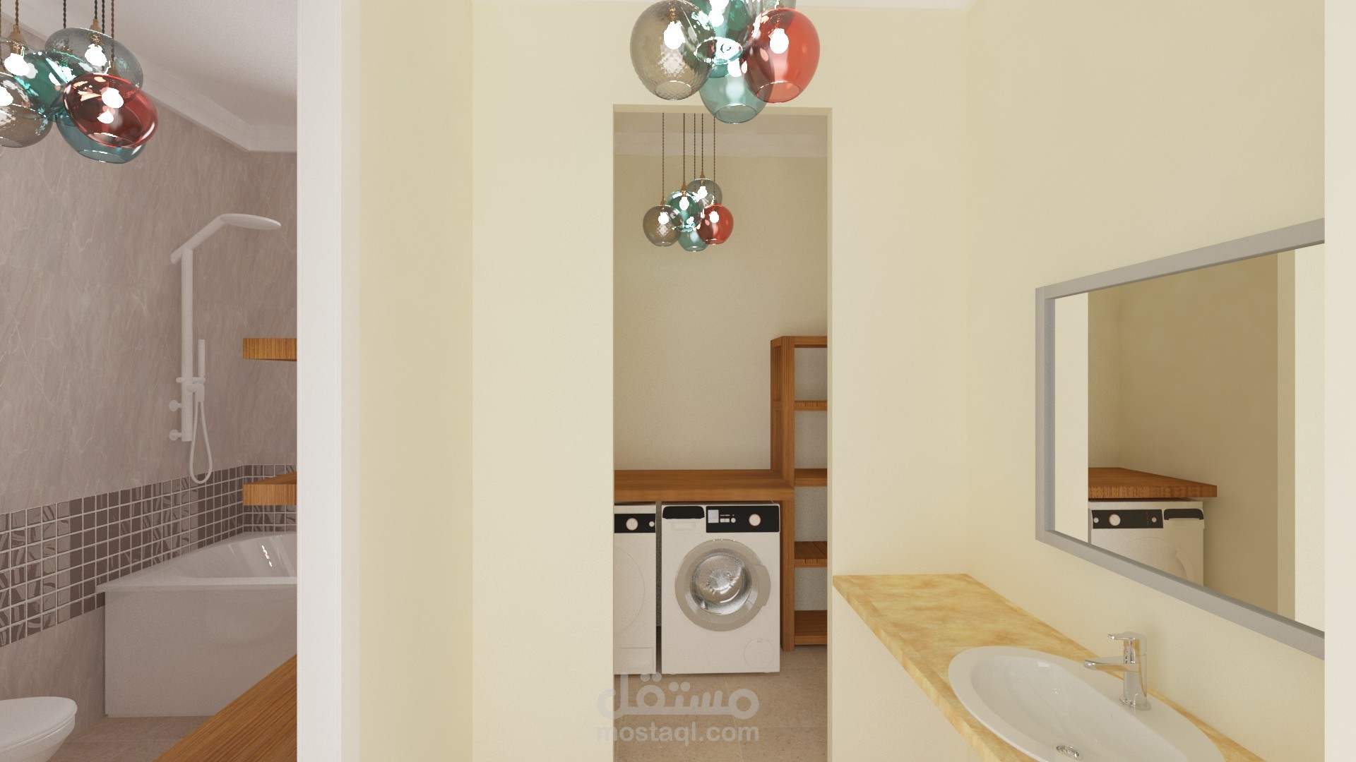 تصميم washing room
