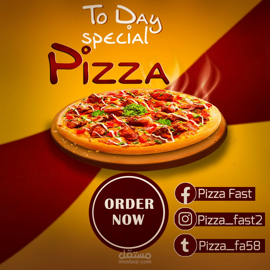 social media design pitza