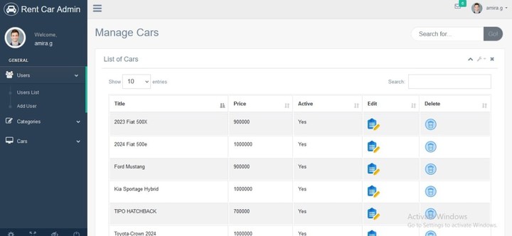 Admin Dashboard / native php MySQL