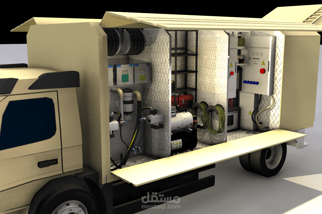 عربة عسكرية(تطهير) 3D