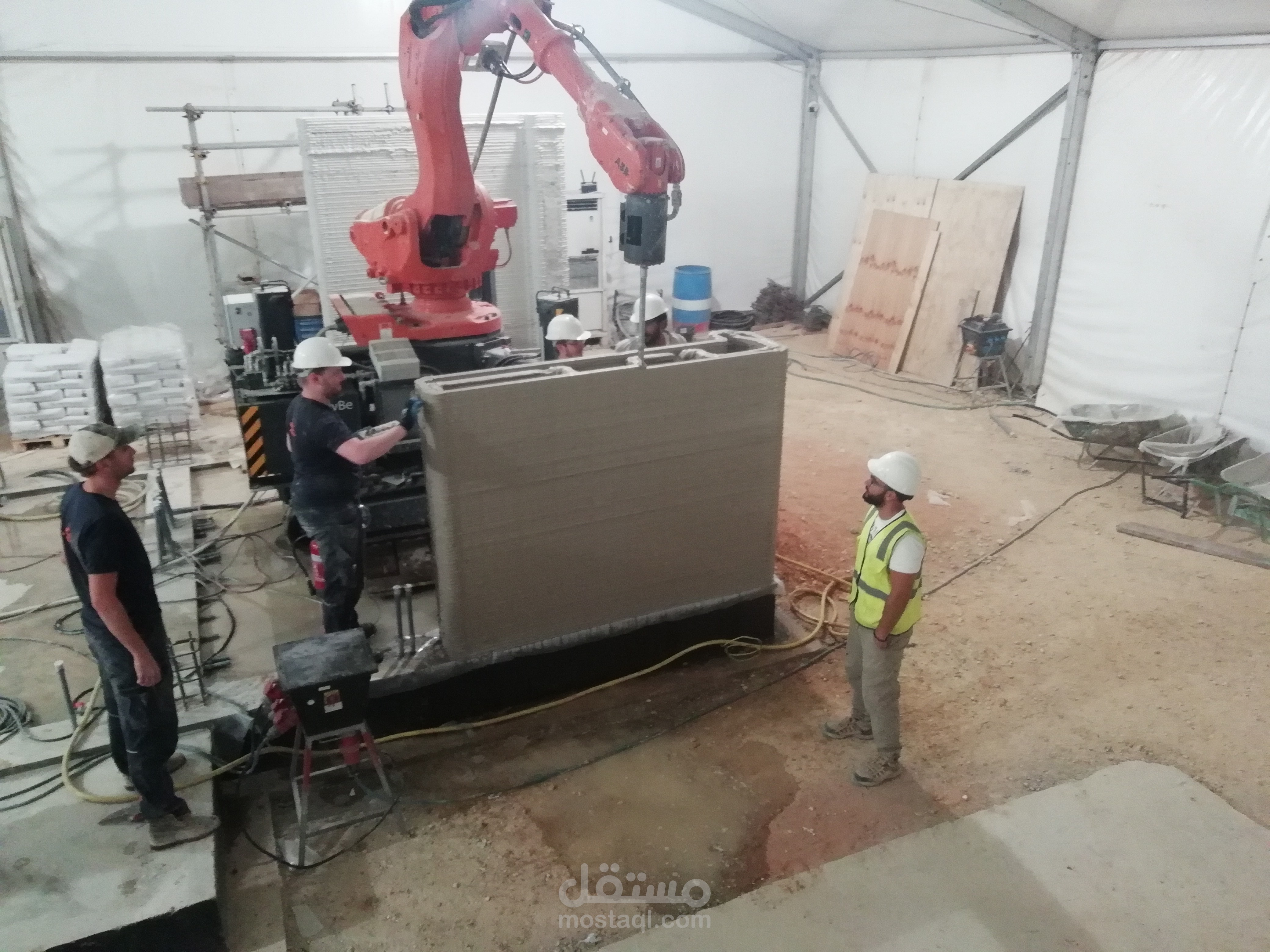 منزل بتقنية الطباعة 3D