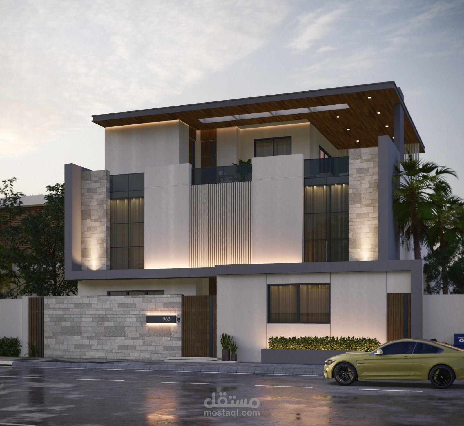 تصميم فيلا سكنية