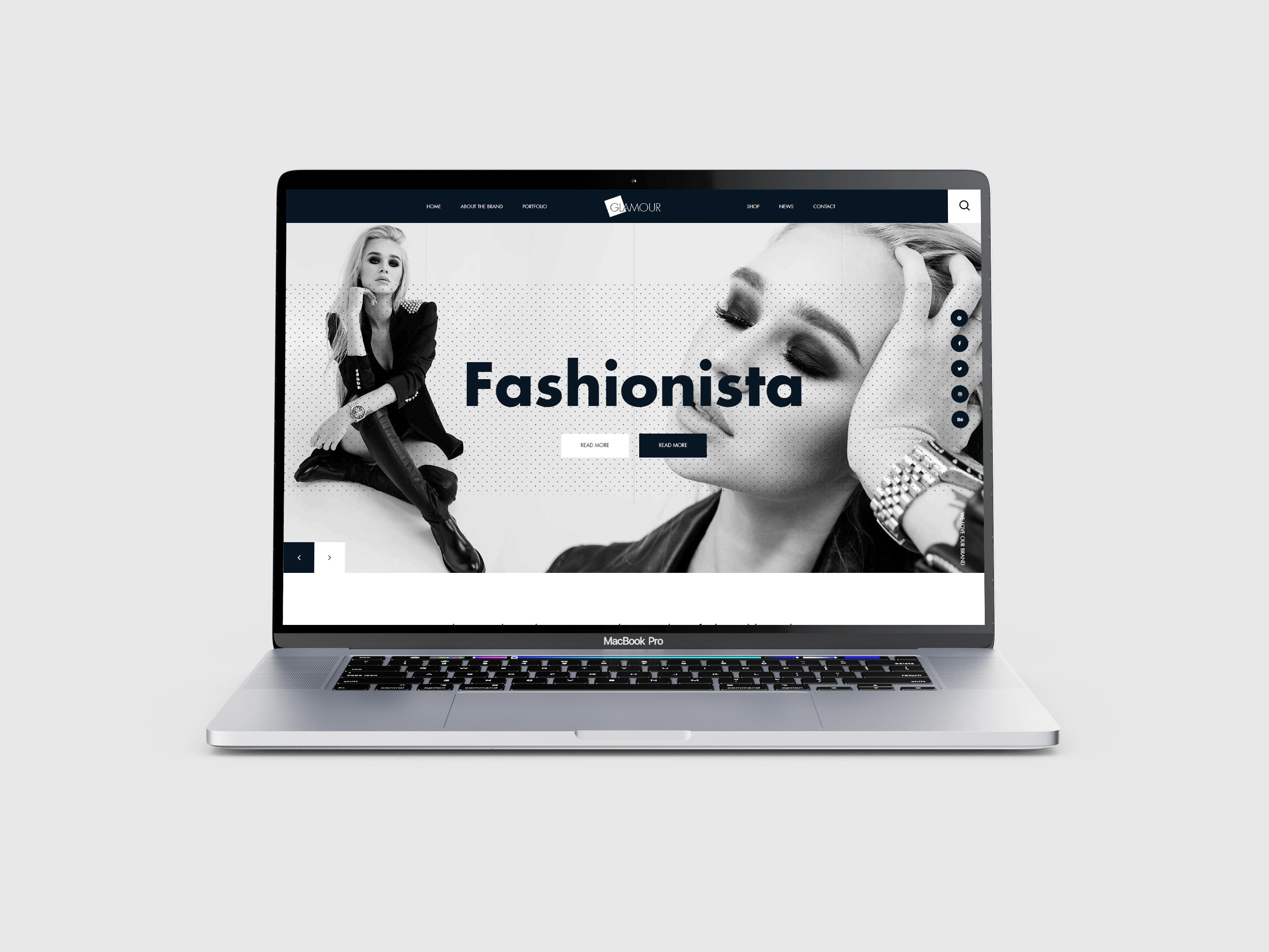موقع الكتروني لخدمات ال fashion , models