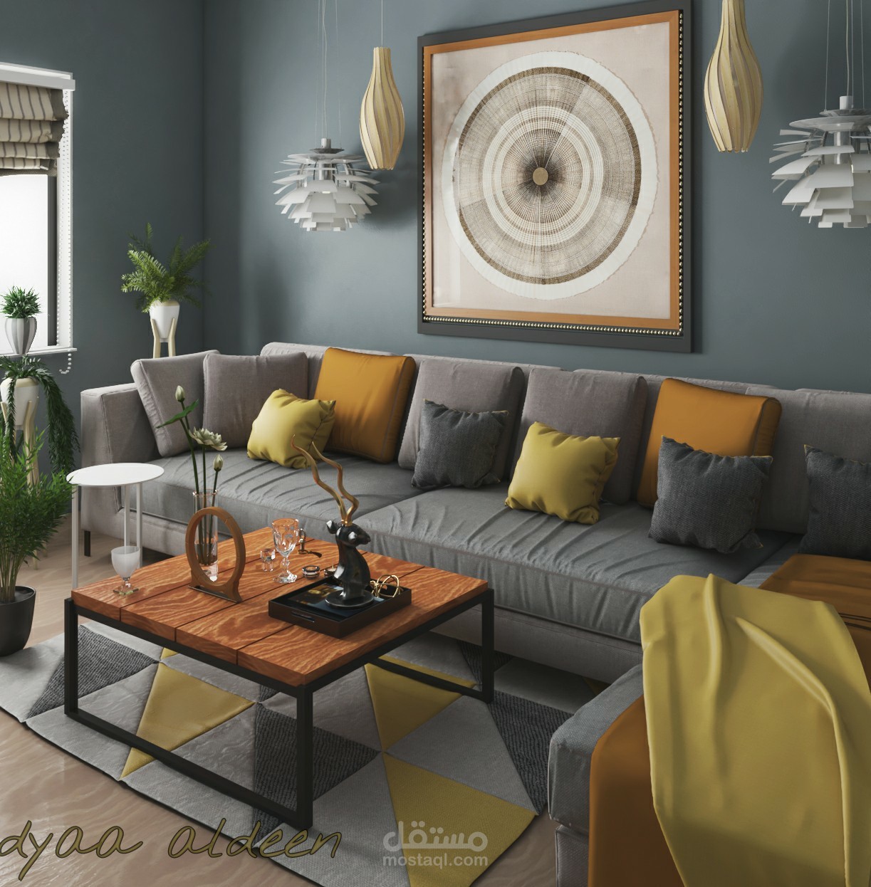 تصميم غرفة معيشة