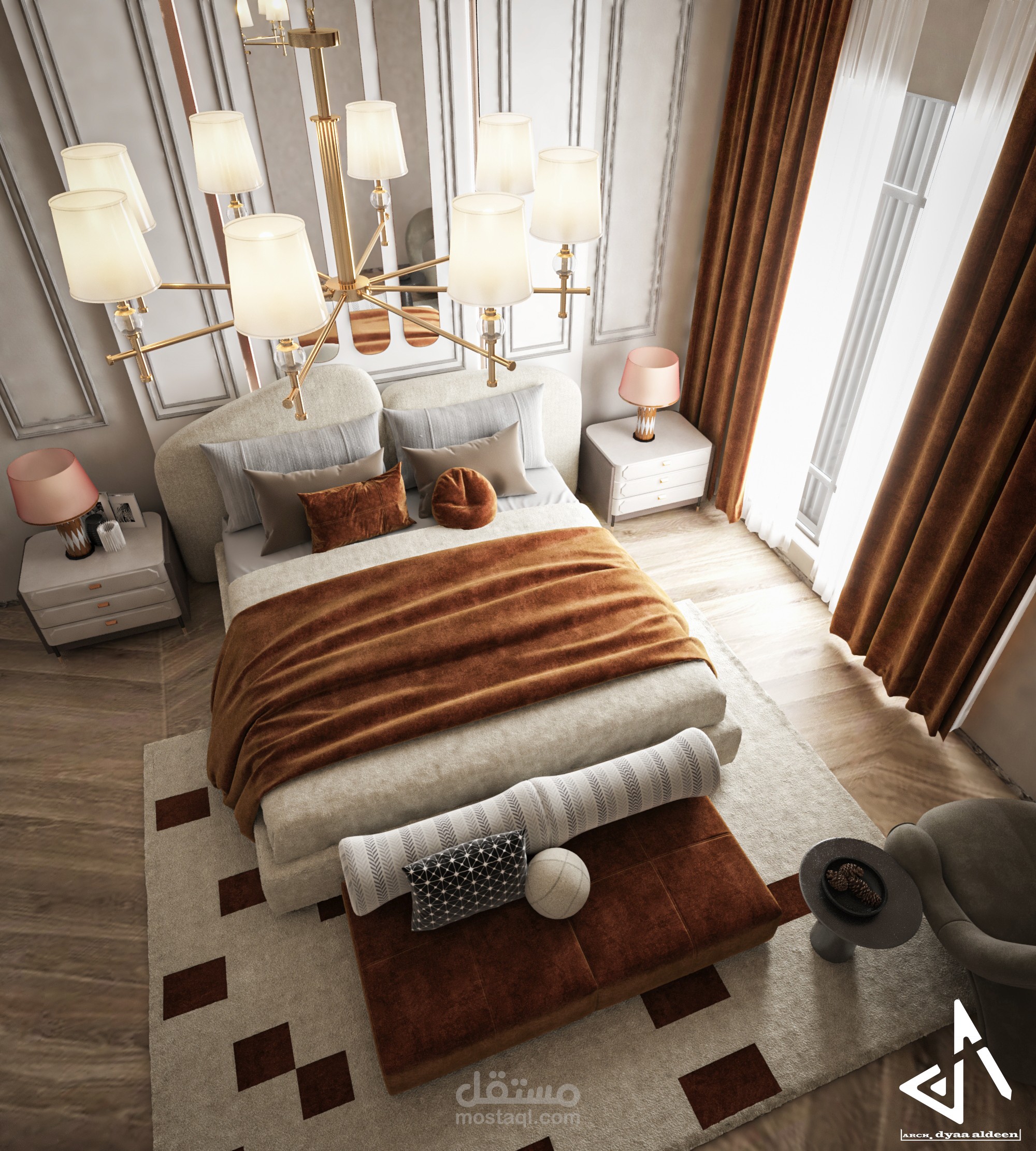 تصميم غرفة نوم ماستر