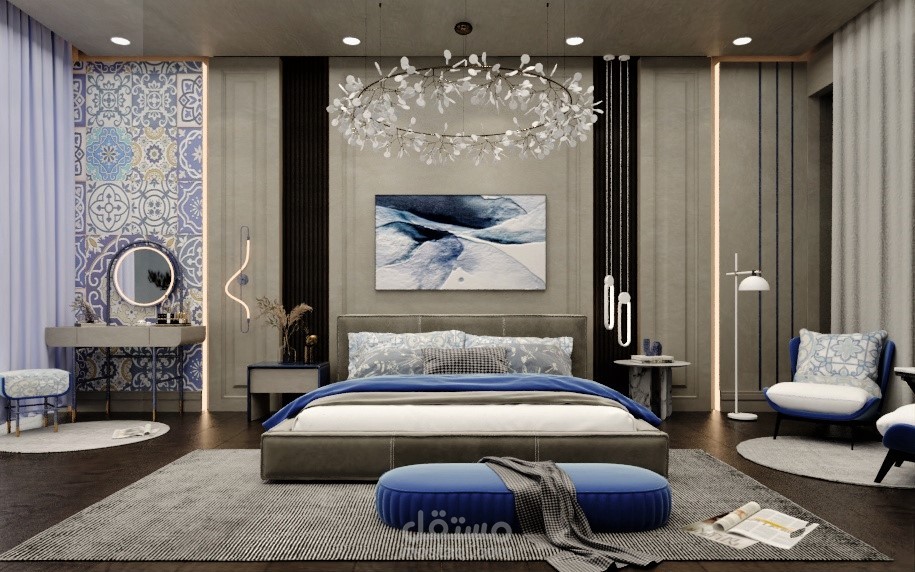 Modern Greek style bedroom
