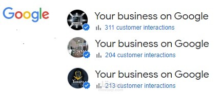 Google My Business Organic for 3 projects