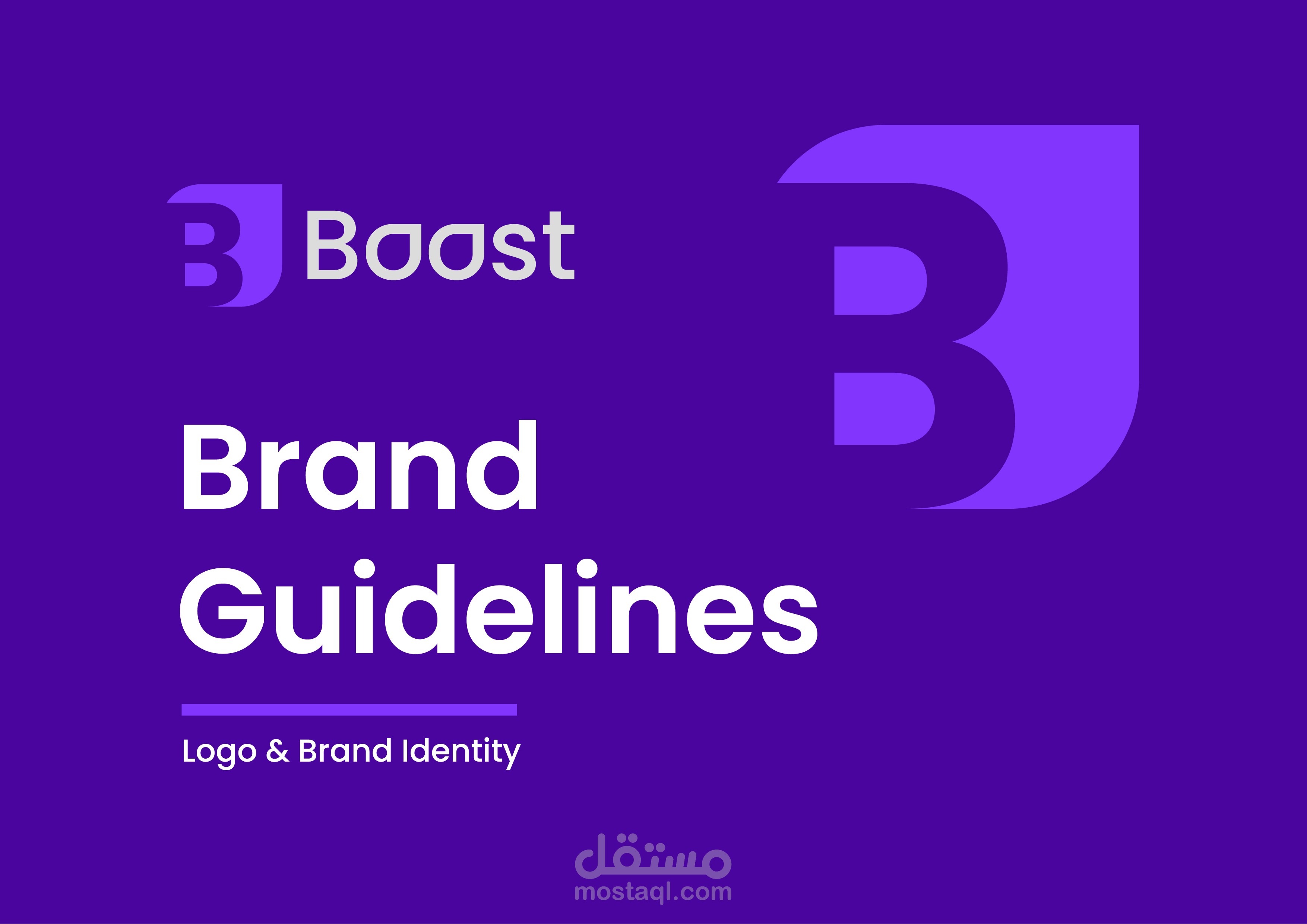 تصميم شعار وهوية بصرية احترافية لعلامة Boost Finance المالية