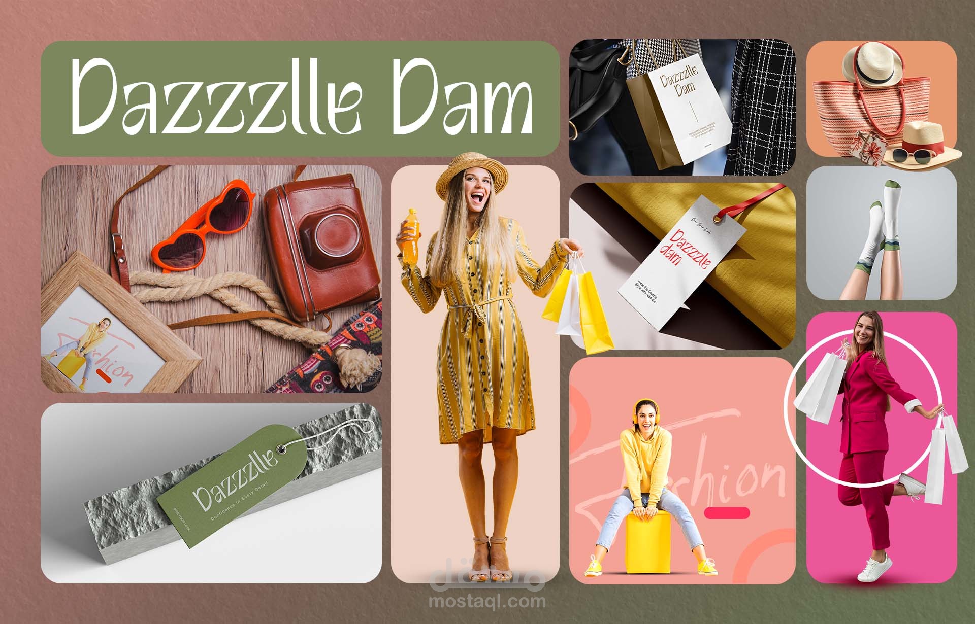 Dazlle Dame – هوية براند لإكسسوارات النساء | Women’s Accessories Brand