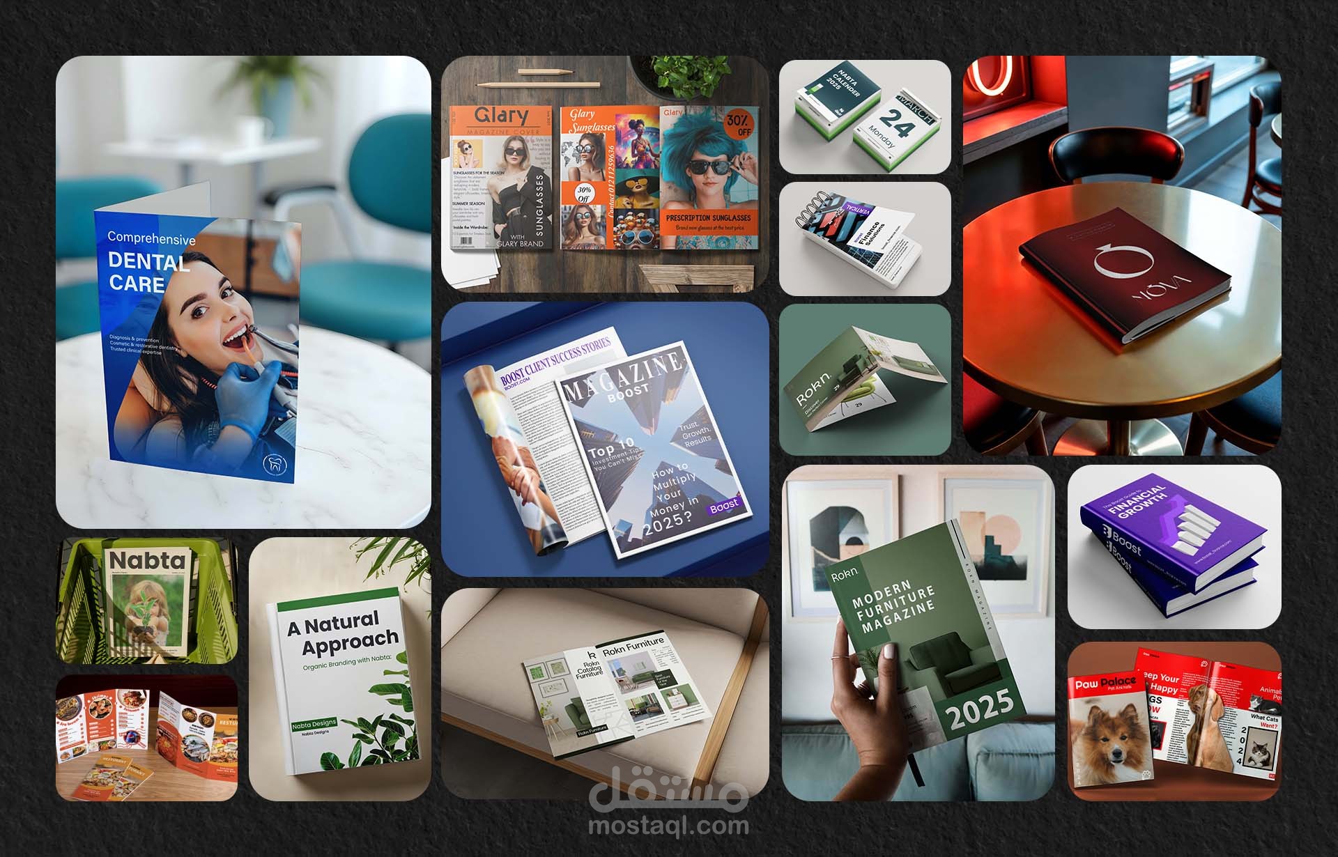 Print Design – تصميم كتب ومجلات ومطبوعات احترافية