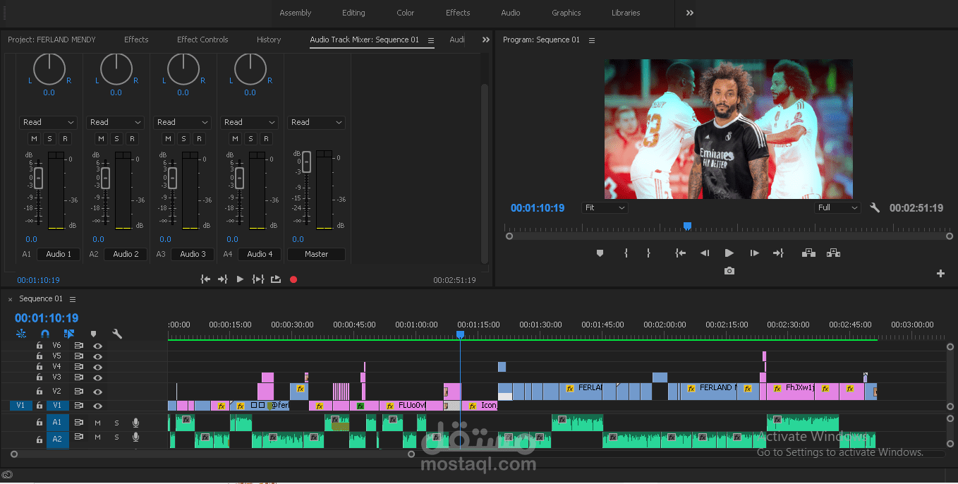 مونتاج كرة قدم لقناة Bernabéu Al Cielo الاسبانية