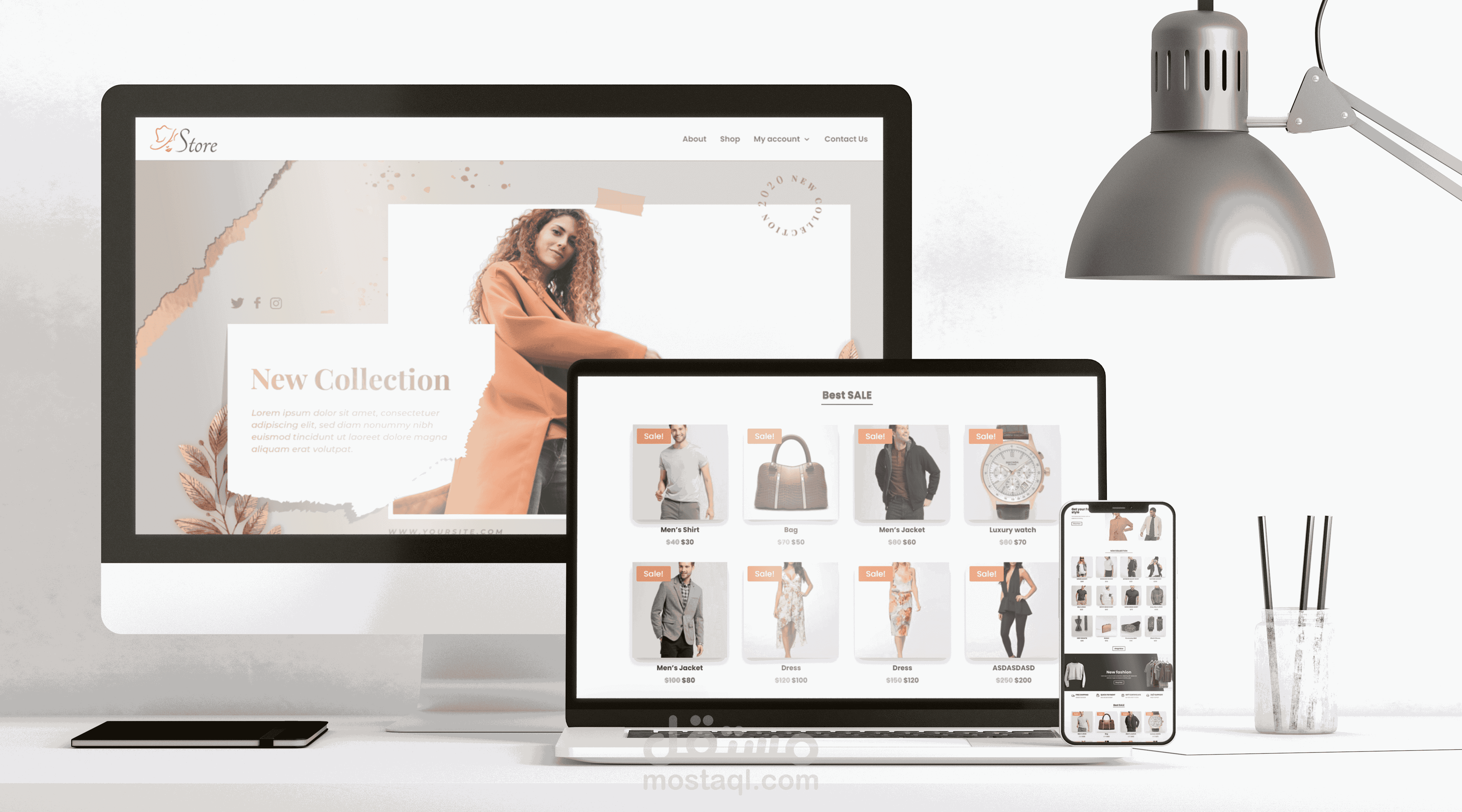 انشاء متجر الكتروني لبيع الملابس باستخدام الوردبريس (WordPress), واضافة الووكومرس.