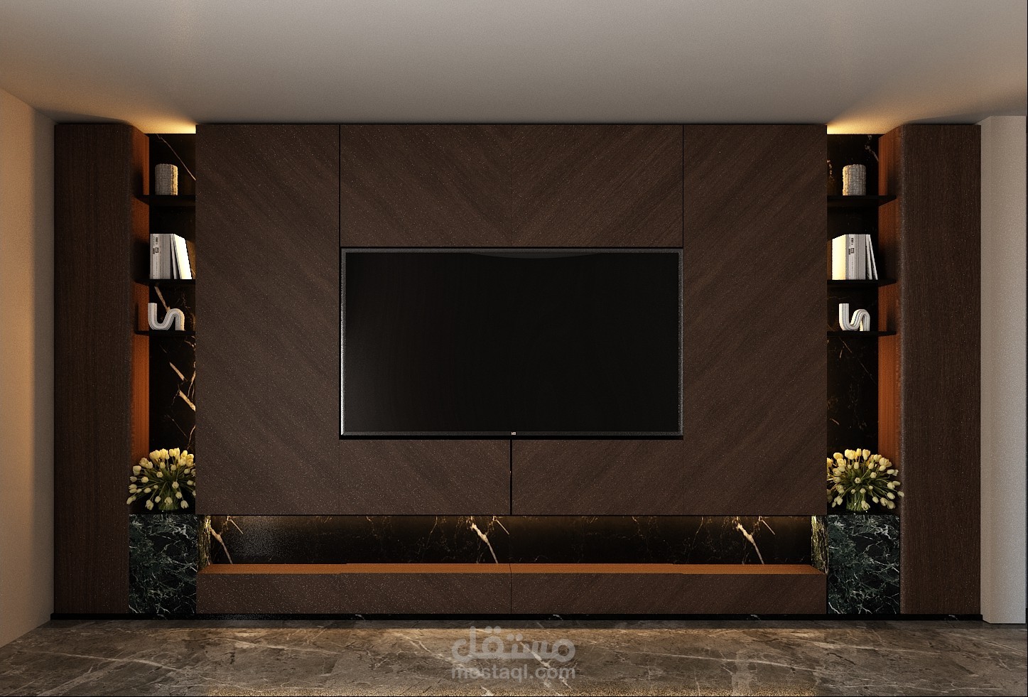 تصميم وحدات تلفزيون