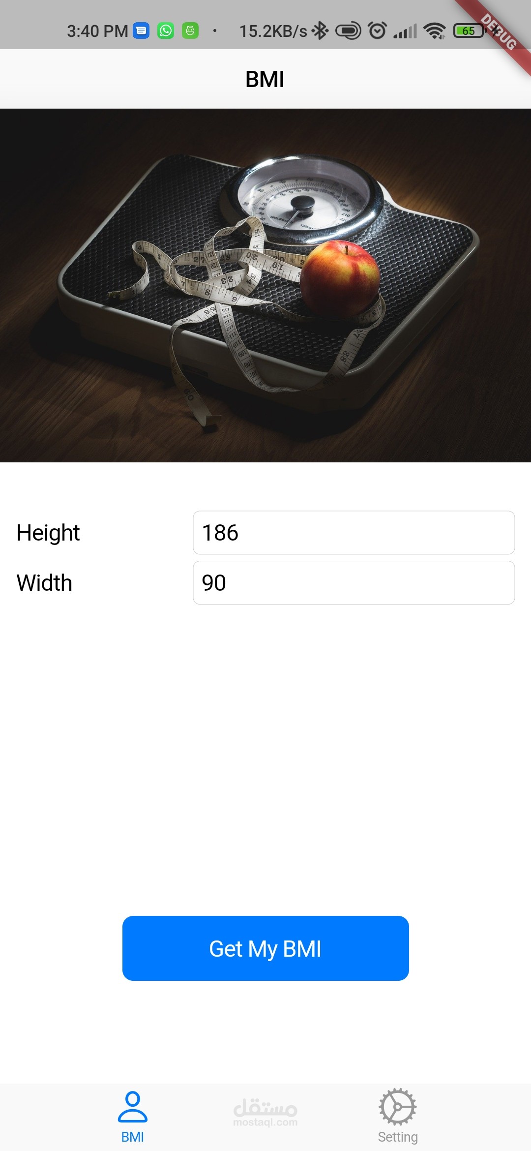 BMI calculator