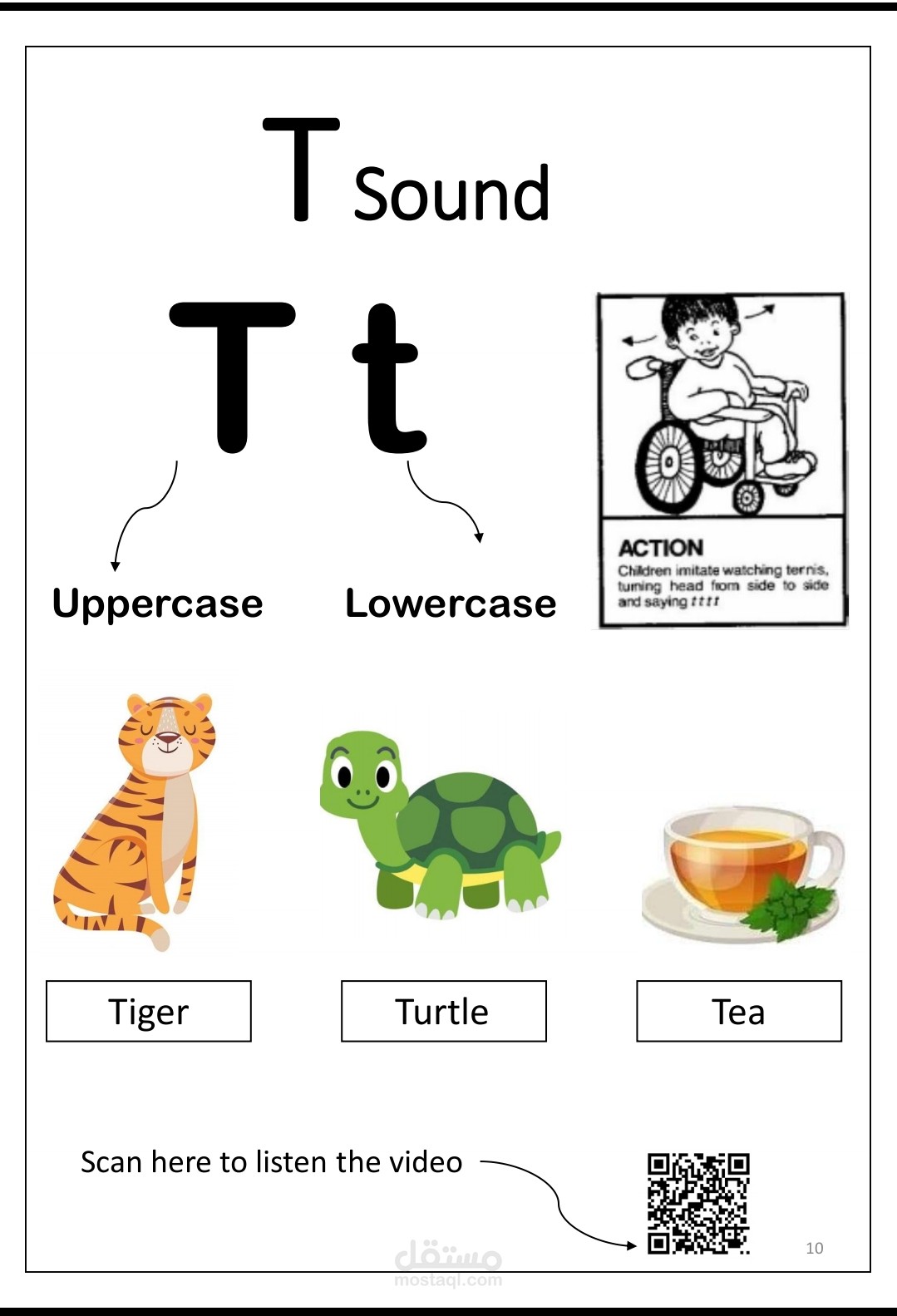 إعداد وتنسيق مذكرة تعليمية تفاعلية للأطفال (Phonics Worksheets)
