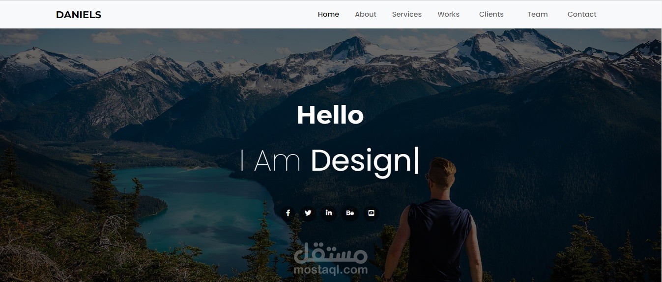 موقع شخصي باستخدام bootstrap