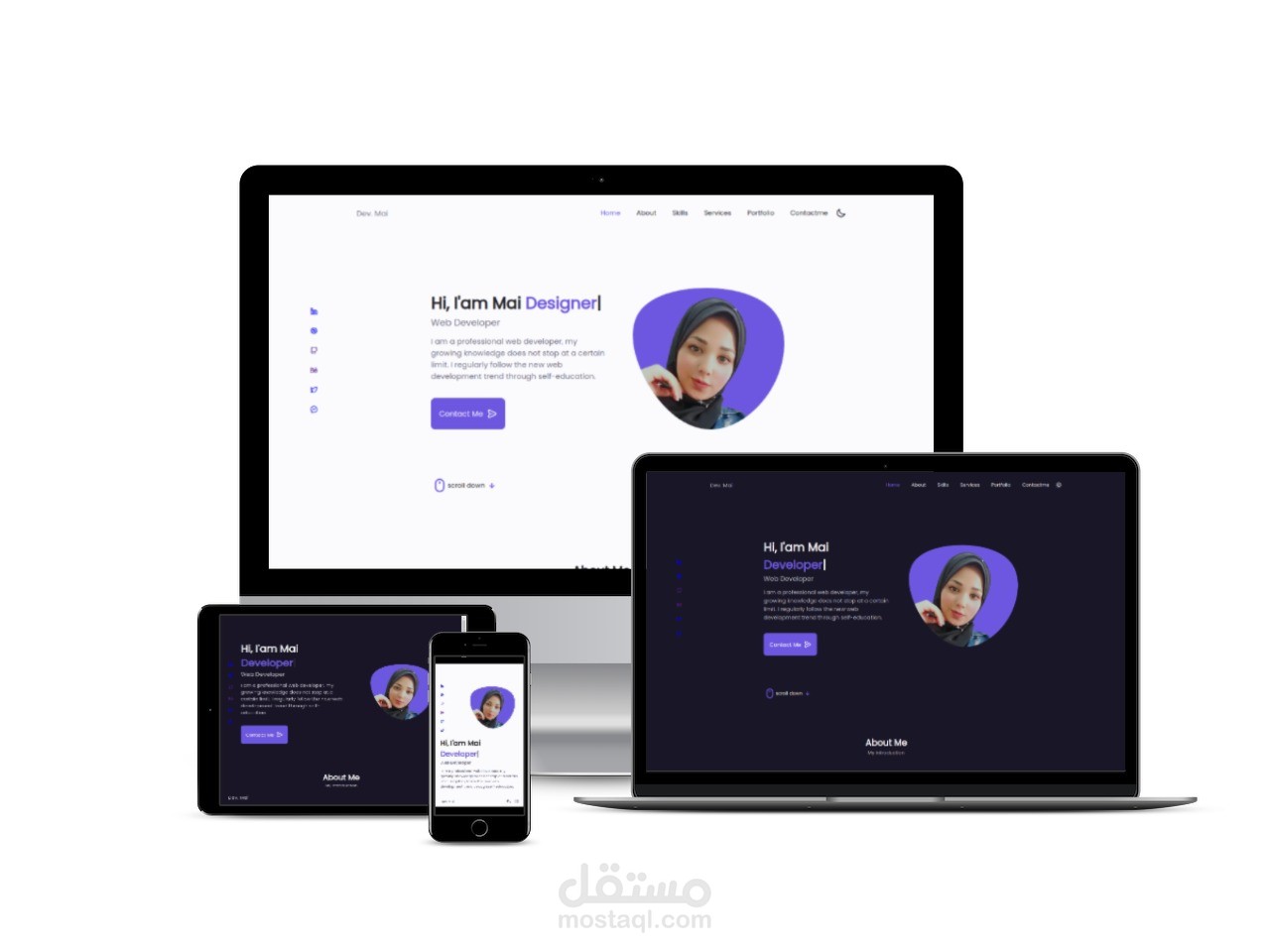 Portfolio | موقع ويب ملف شخصي