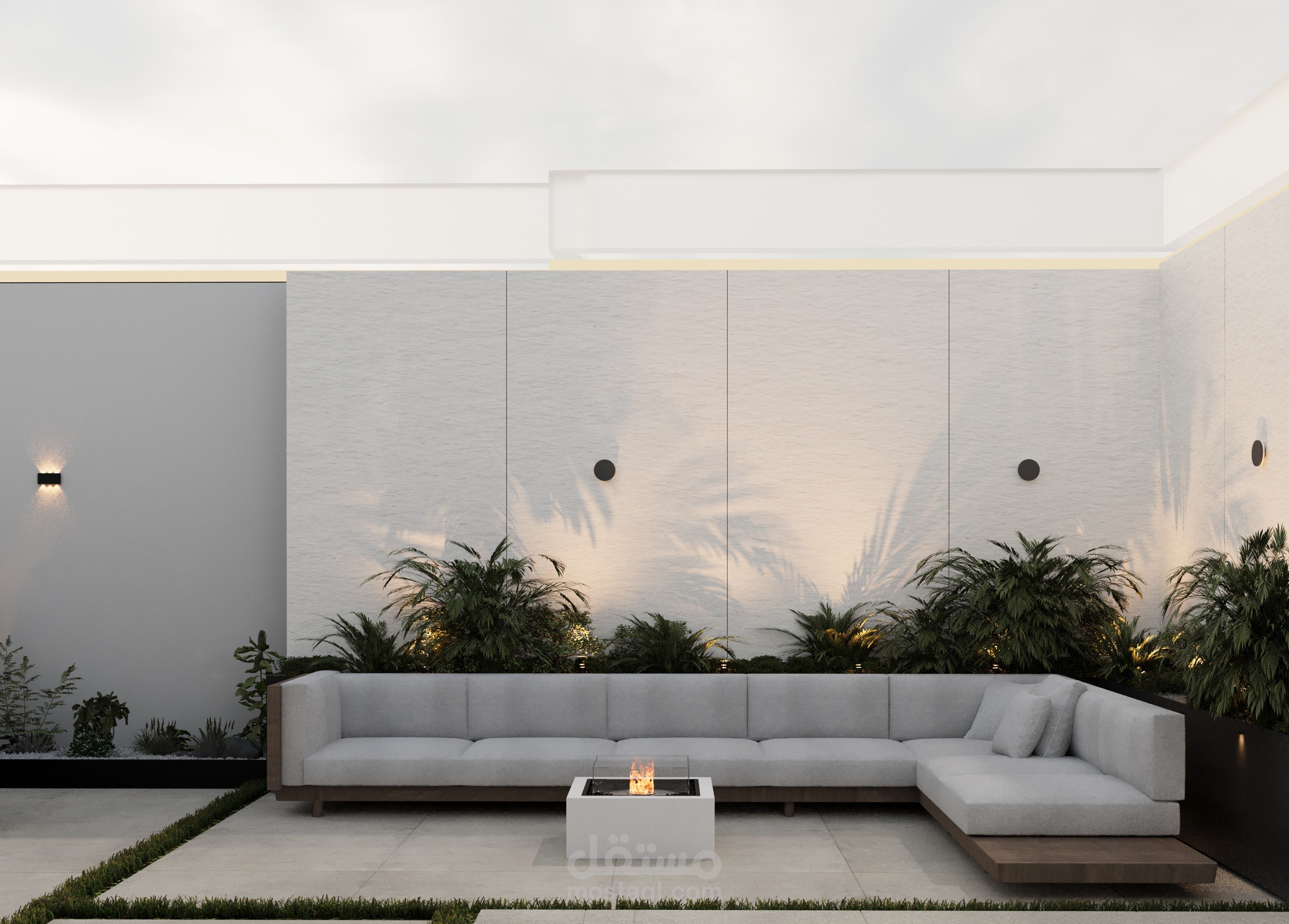 تصميم روف مع ديوانيه