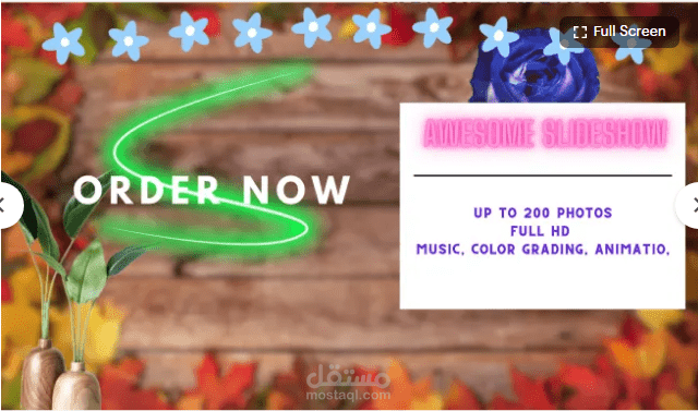 I will create dynamic slideshow for you