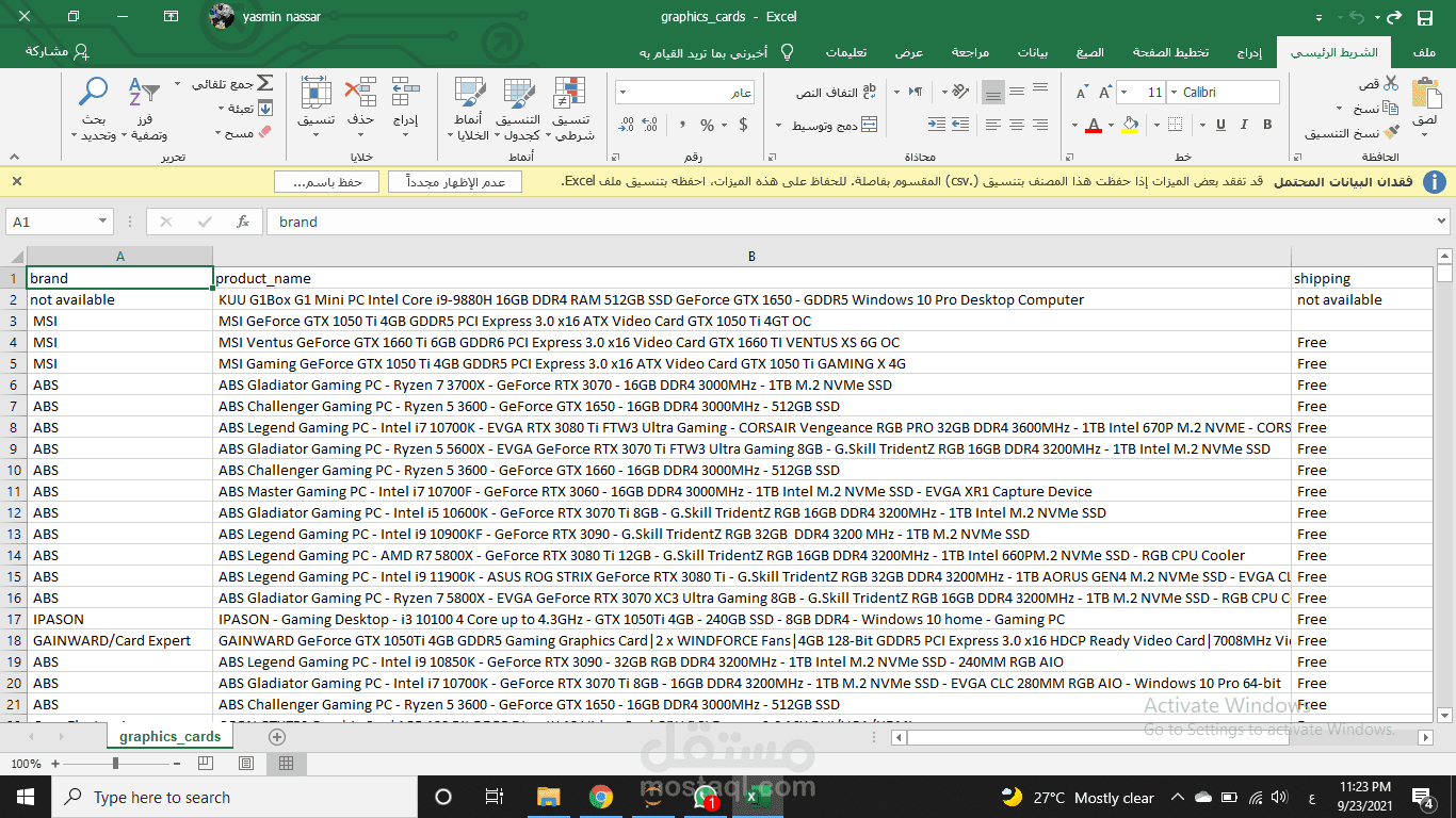 web scraping with python