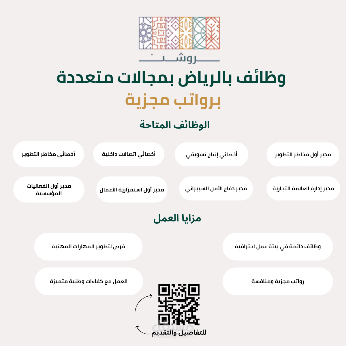 إدارة  وتصميم منشورات لينكدان لموقع وظائف برو