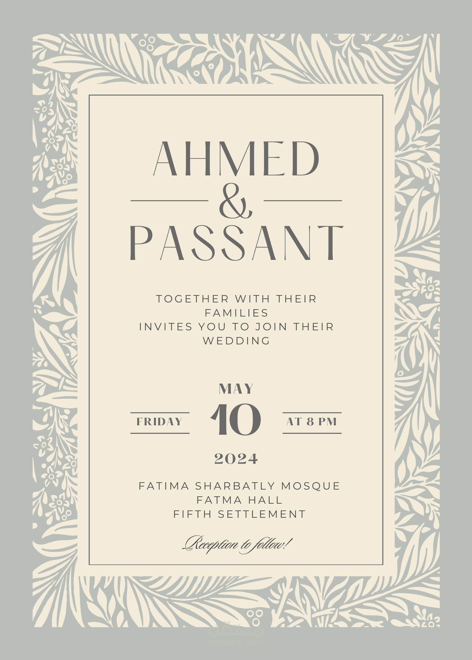 Wedding Invitation design