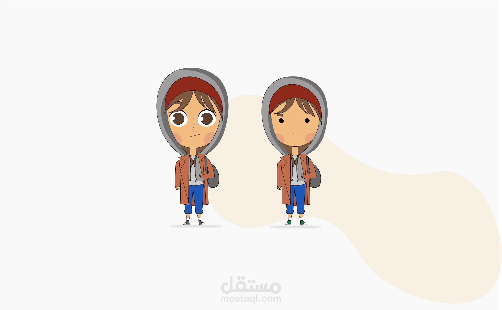 رسم شخصية كرتونية