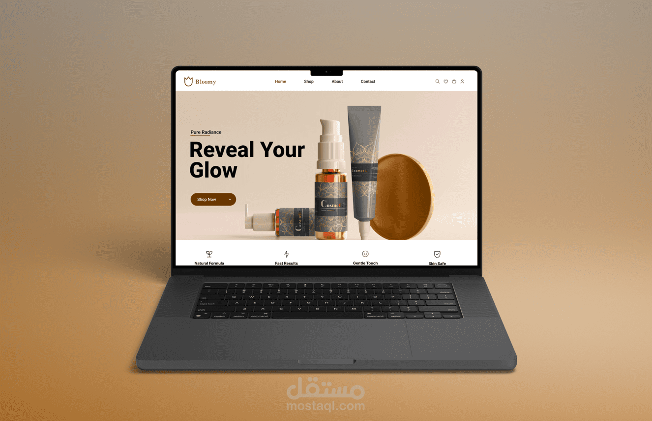 Cosmetic Landing Page Design