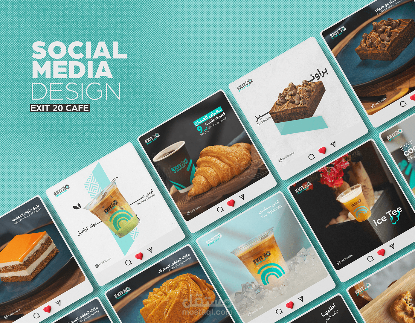 Social Media Design - Exit 20 Cafe