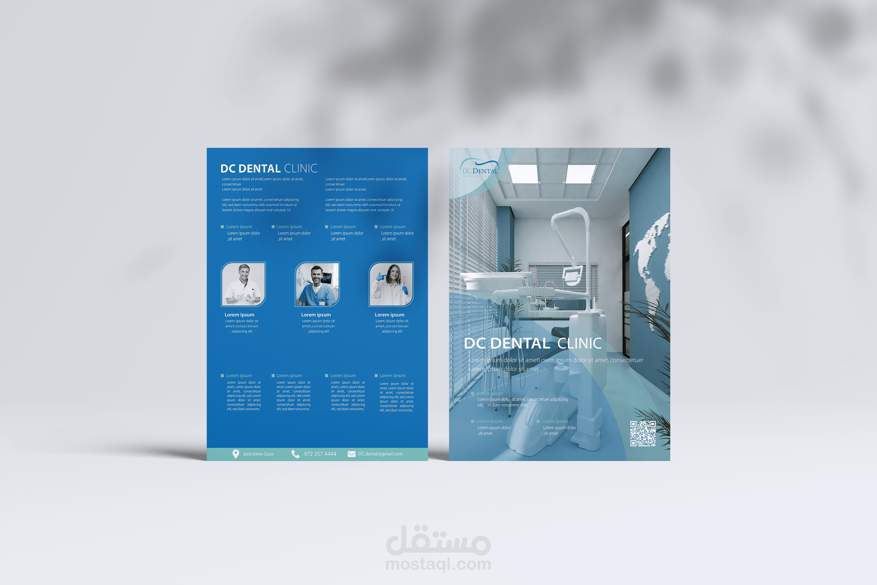 تصميم فلاير ,  بروشور , رول اب - Flyer , Brochure , roll-up Design