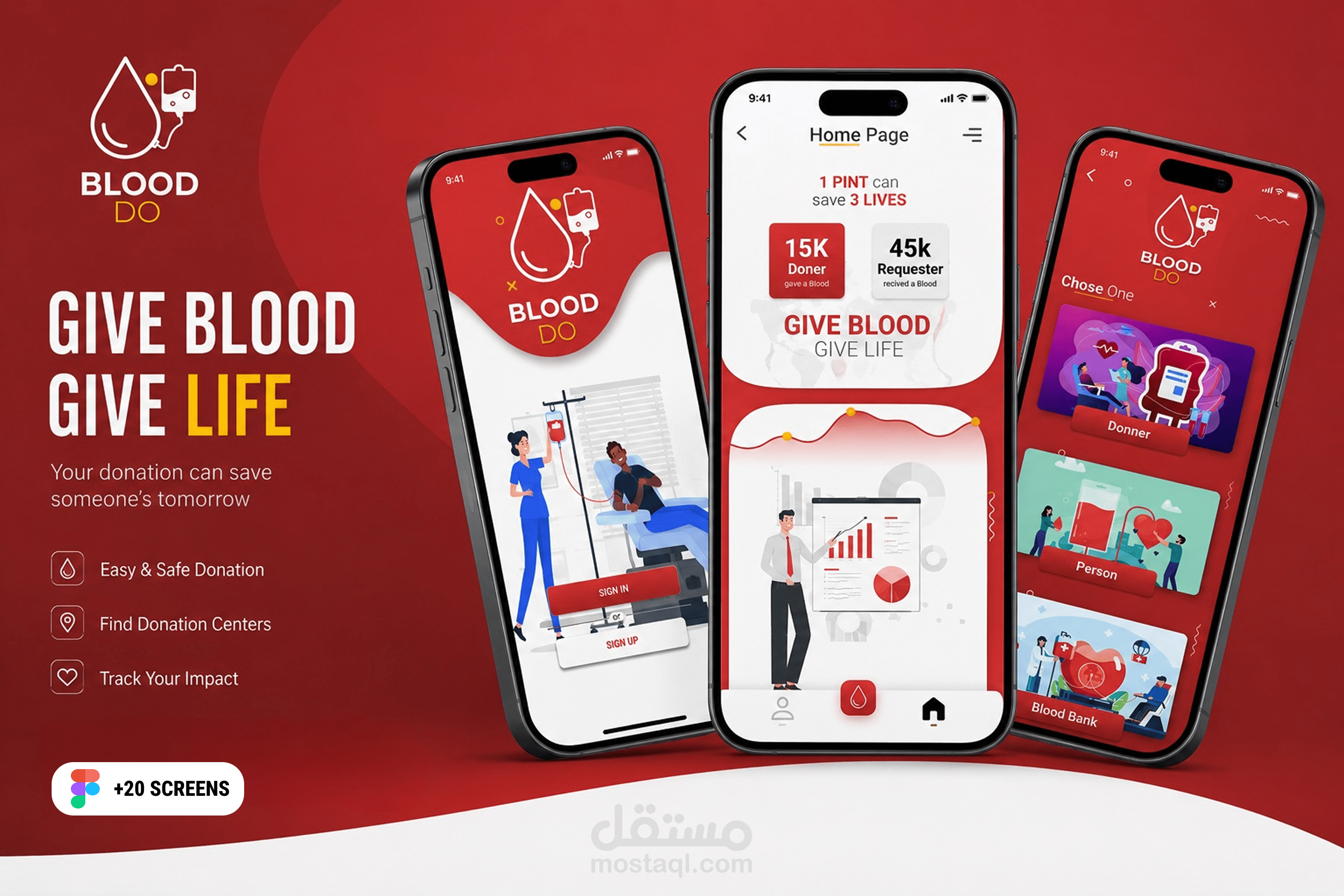BloodDO - تطبيق إدارة بنك الدم