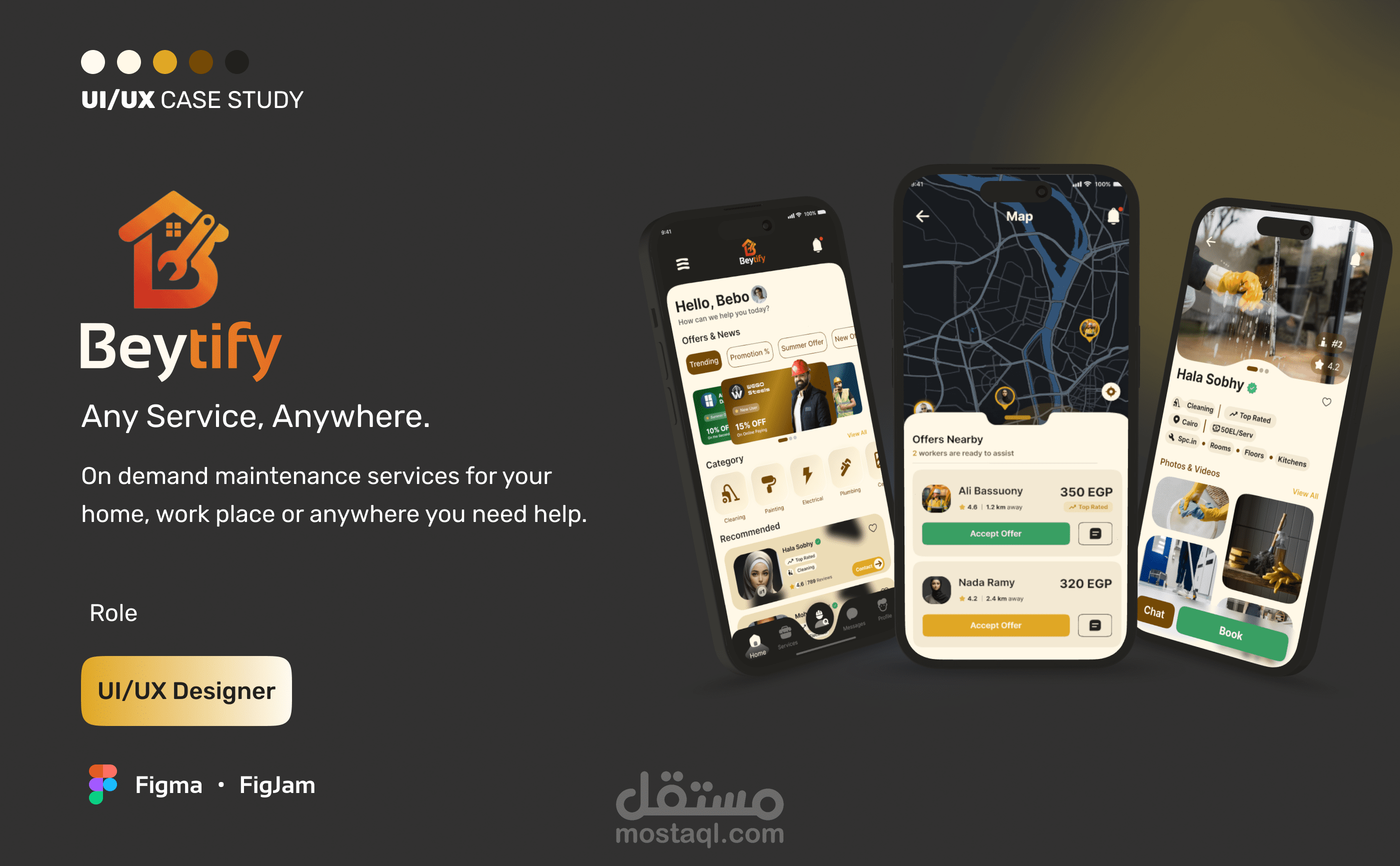 Beytify - تطبيق خدمات وصيانة المنازل