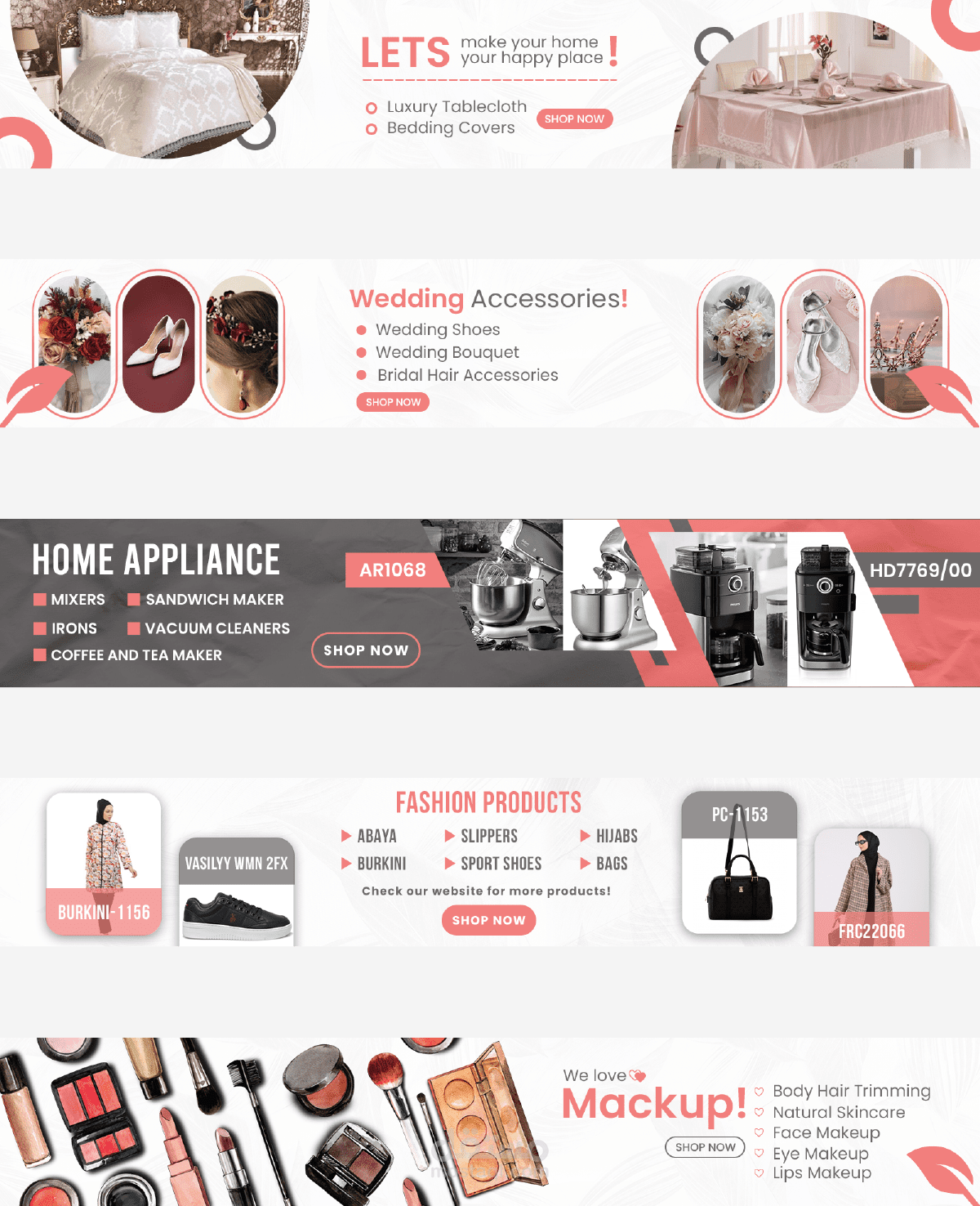 تصميم بنرات موقع الكتروني BANNERS FOR WEBSITE