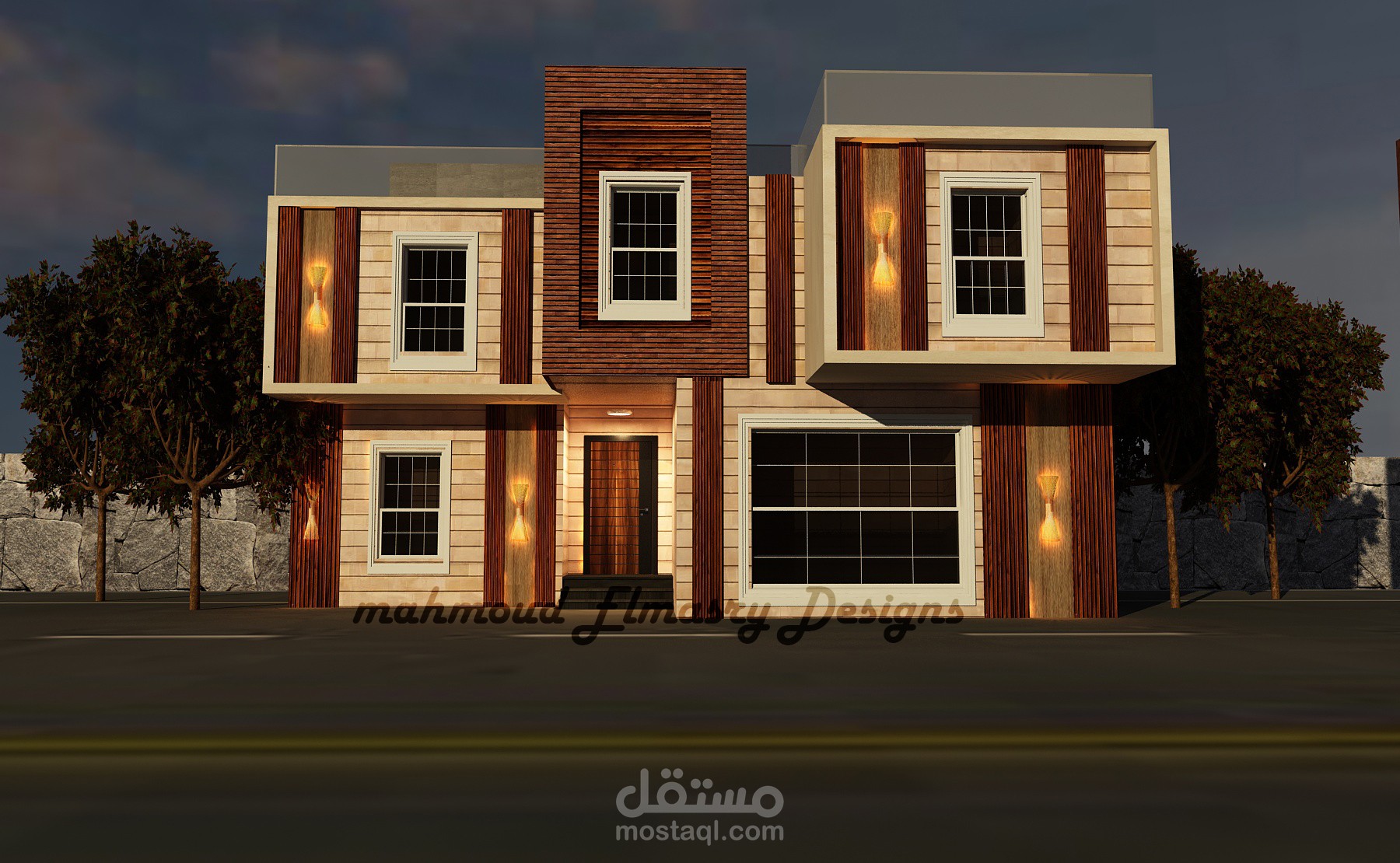 واجهة فيلا مودرن