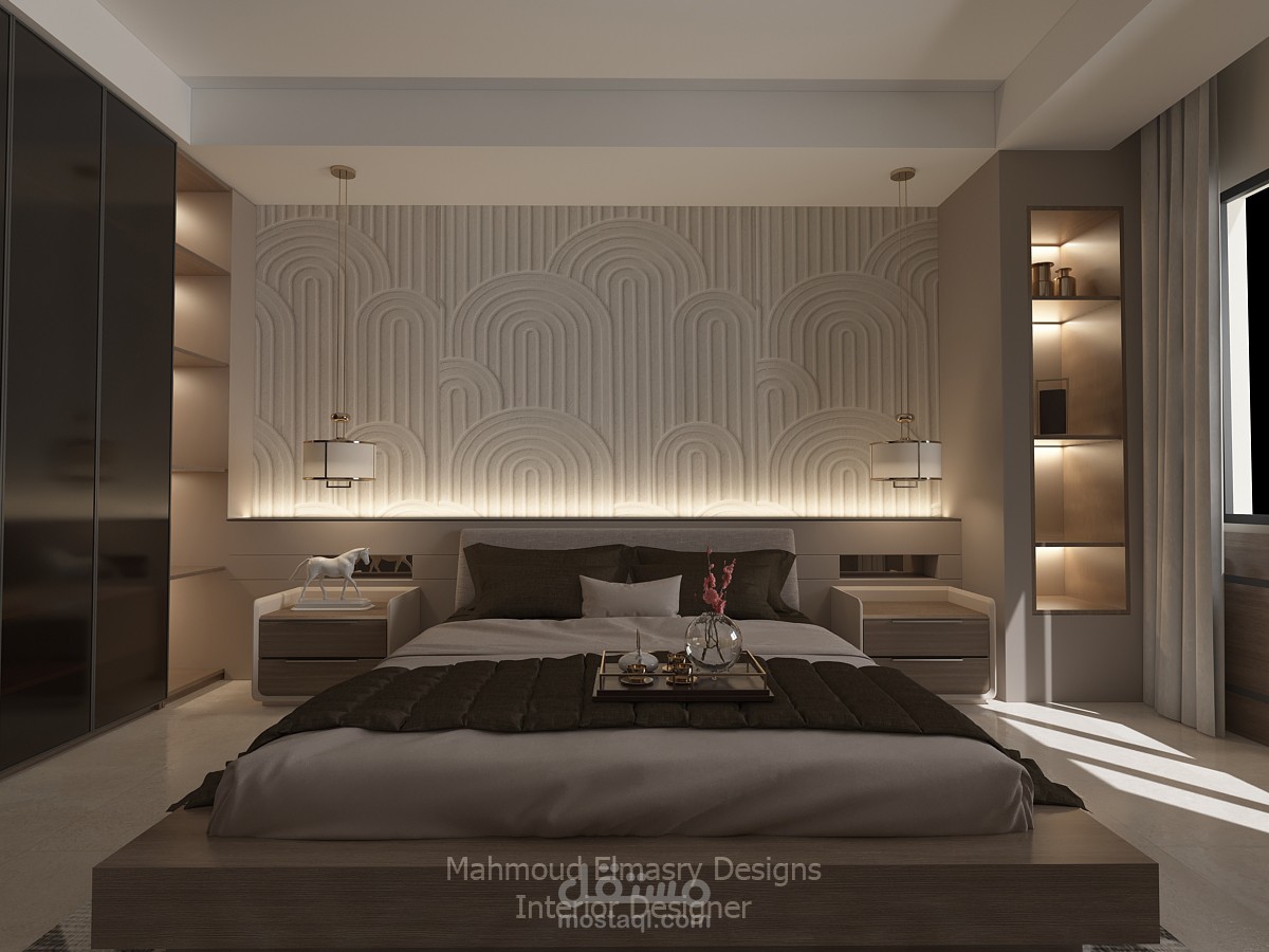 تصميم داخلى لغرفة نوم ماستر