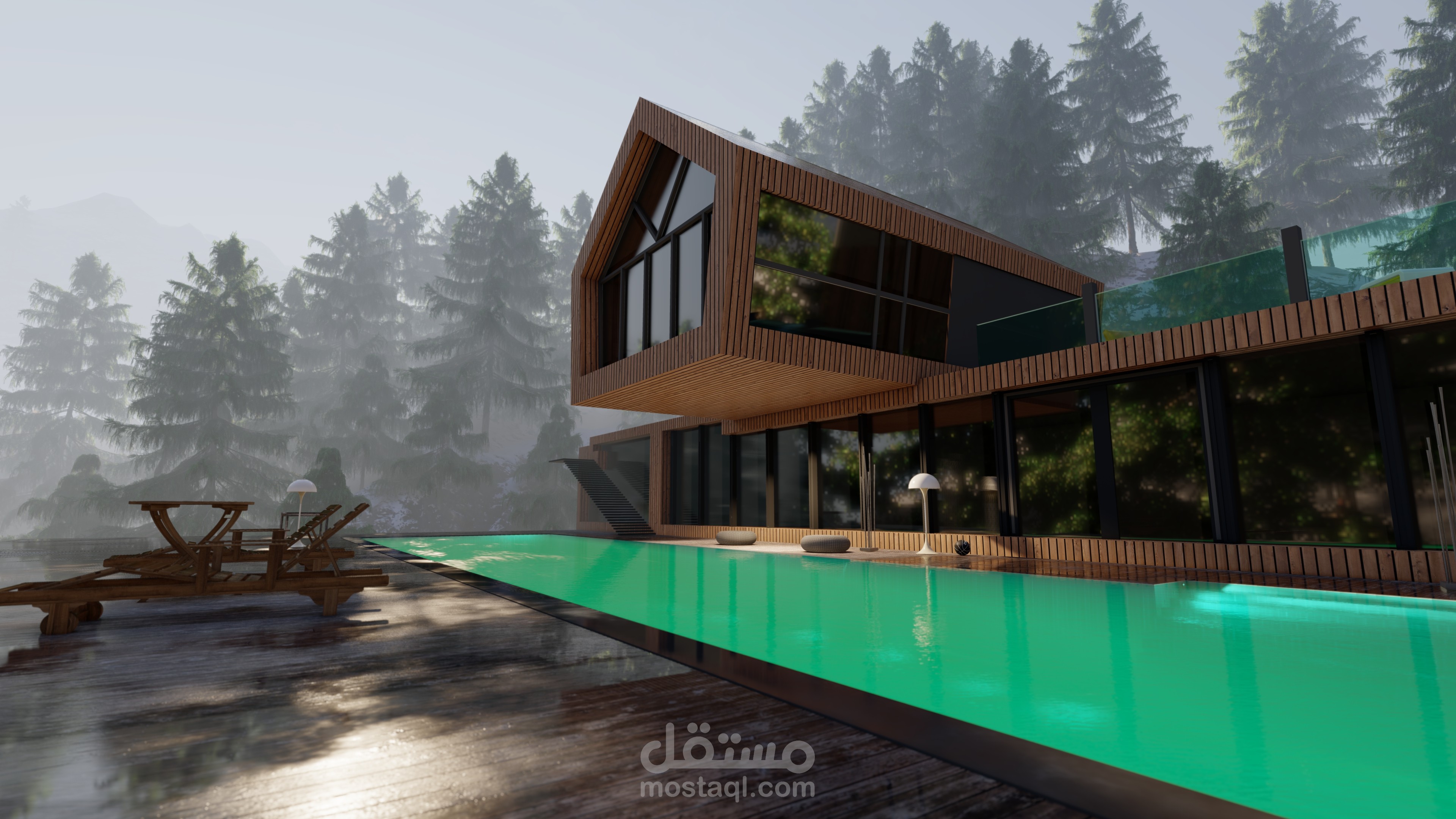 تصميم منزل غابه