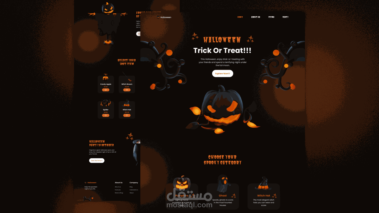 Responsive Halloween Website