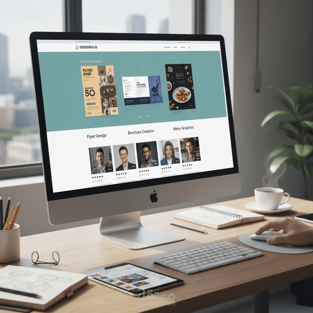 تصميم فلاير /برشور/منيو