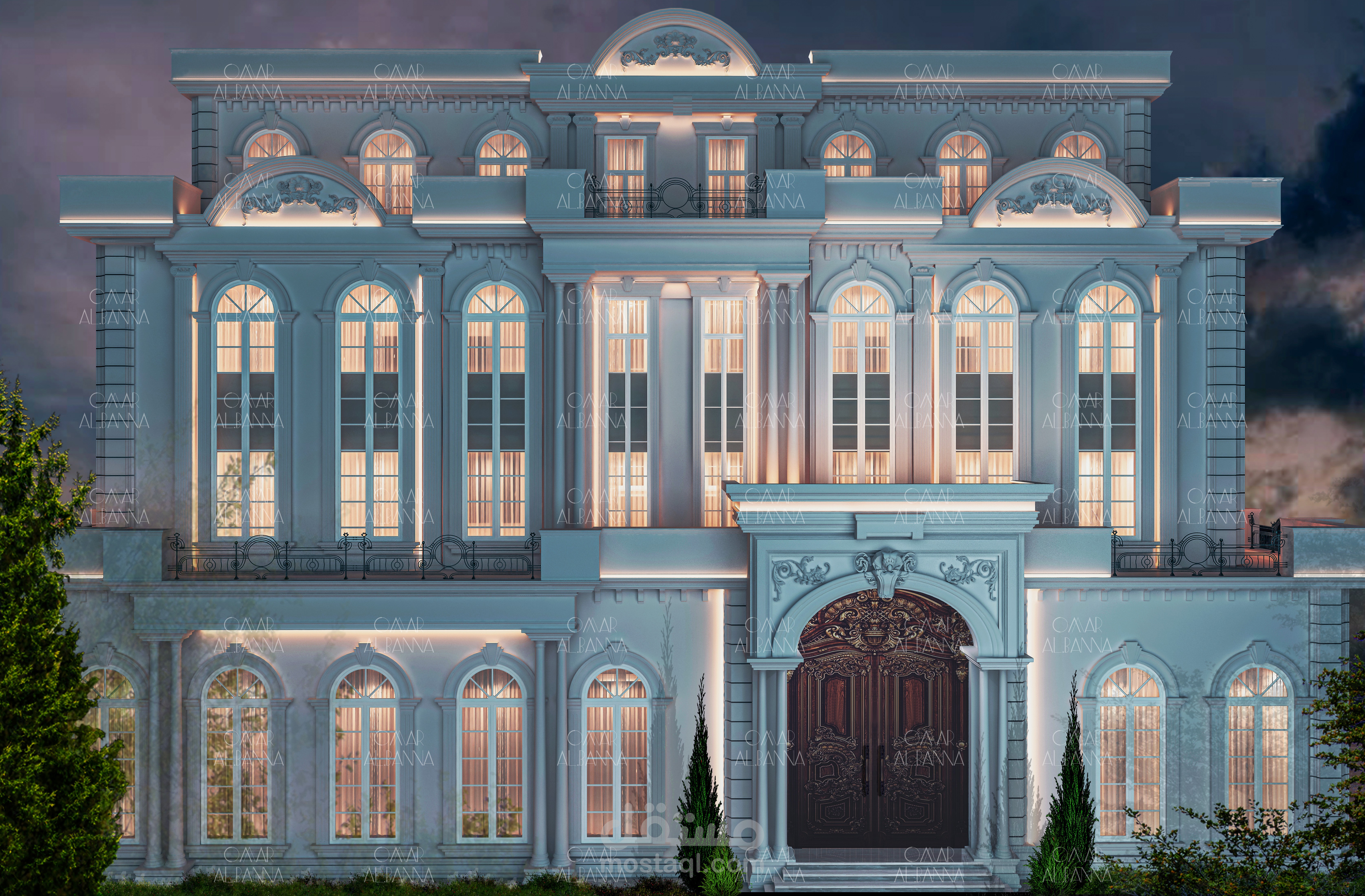 Façade of Al Rath'aan Palace-Kuwait