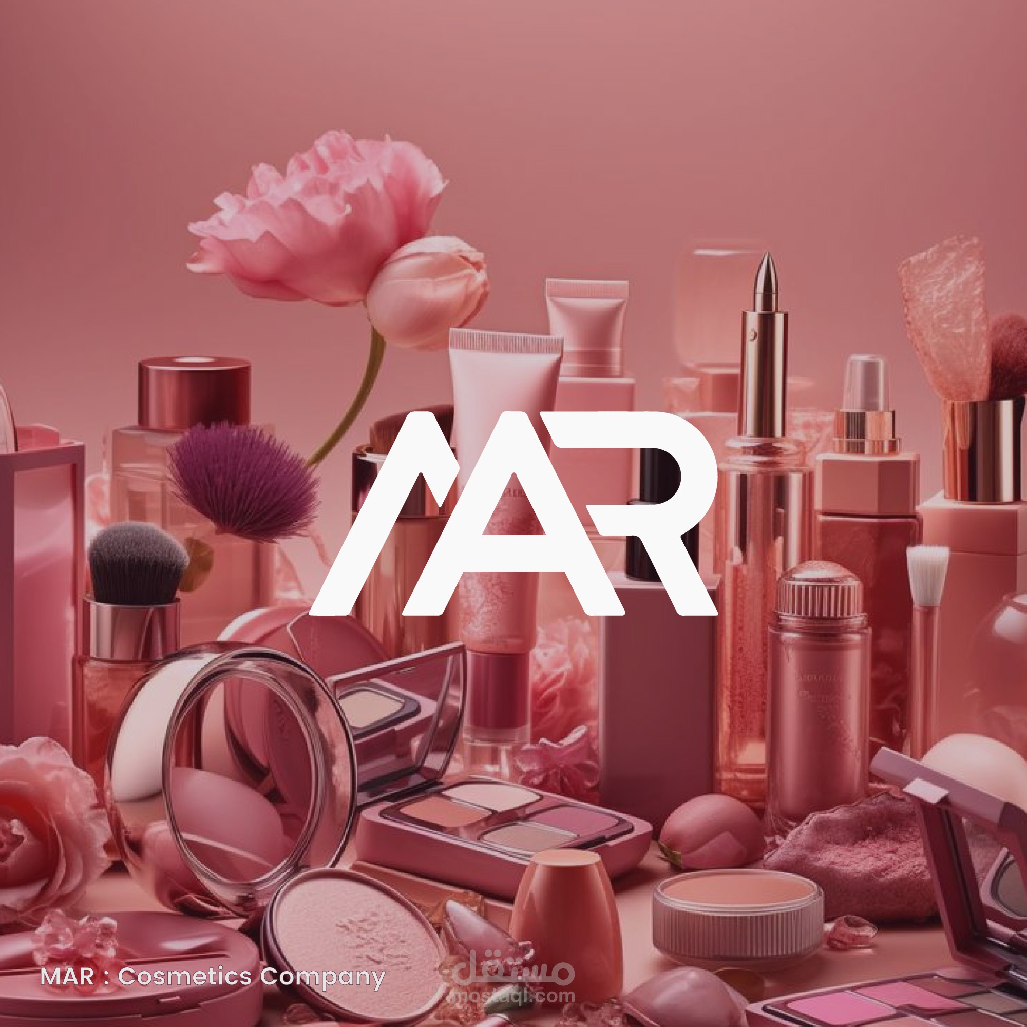 هوية بصرية لشركة ( MAR ) لمستحضرات التجميل