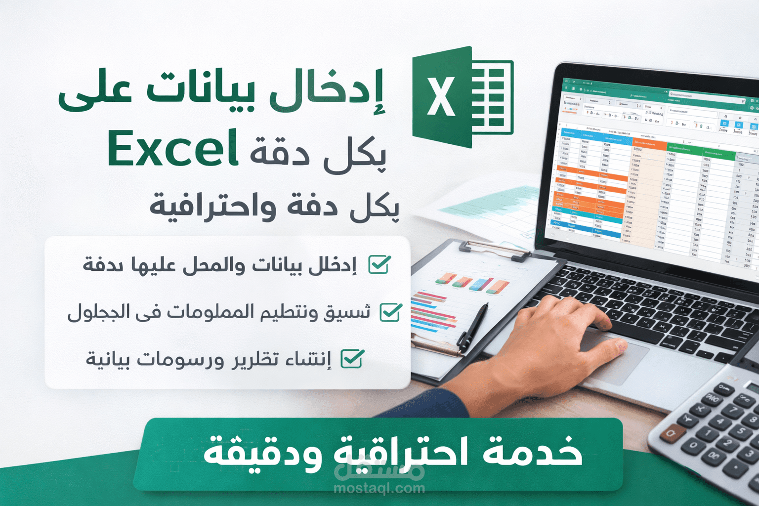 إضافة بيانات الي اكسيل