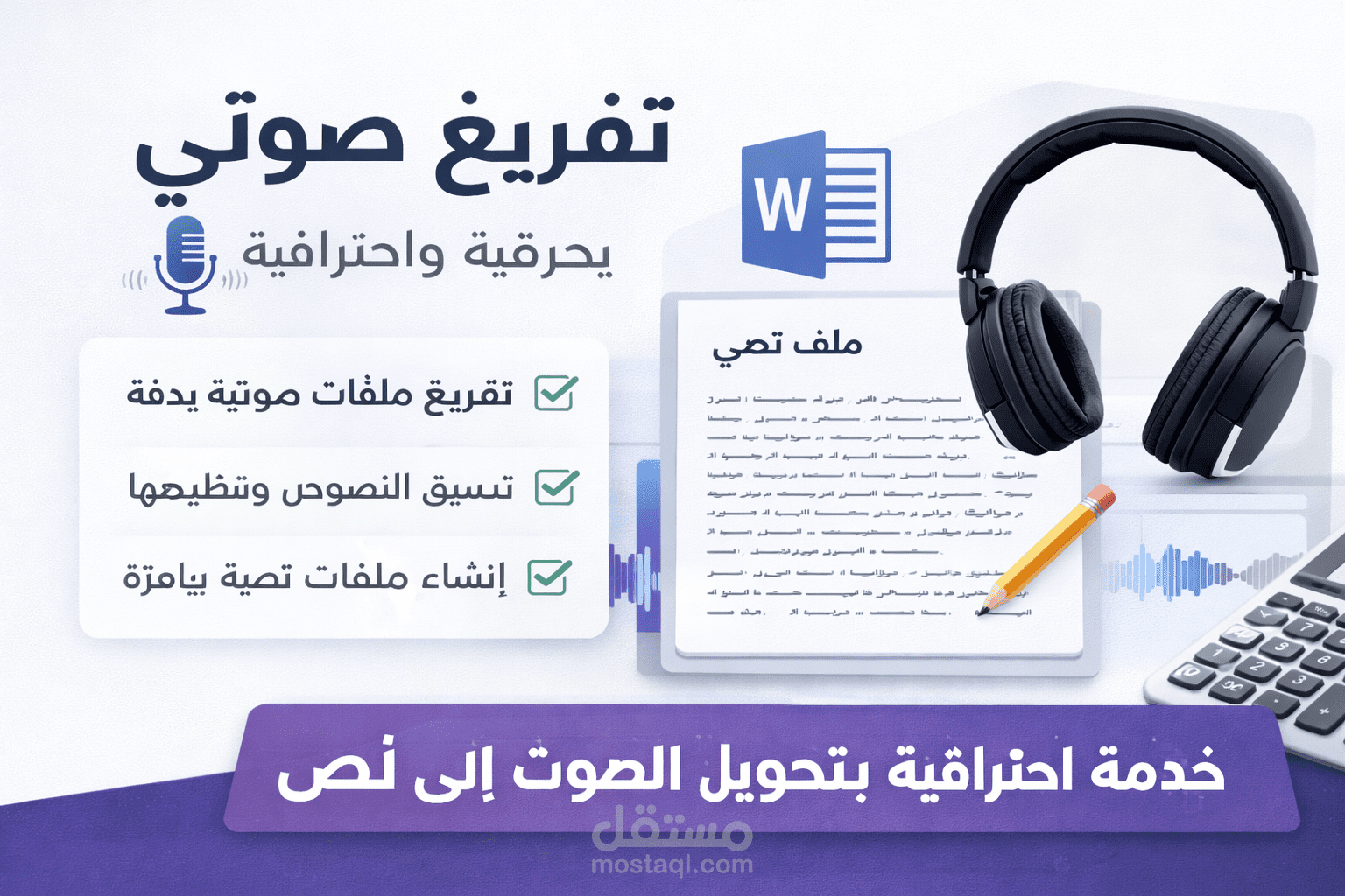 تفريغ صوتي