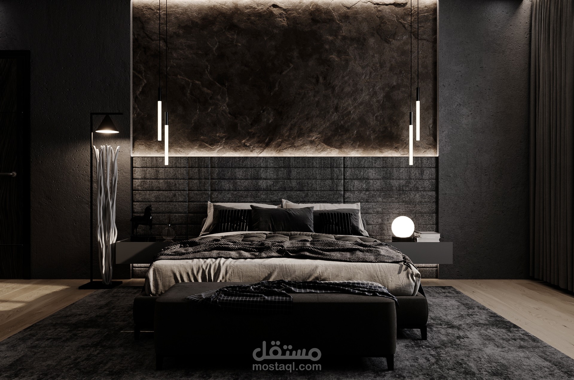 Dark Bedroom