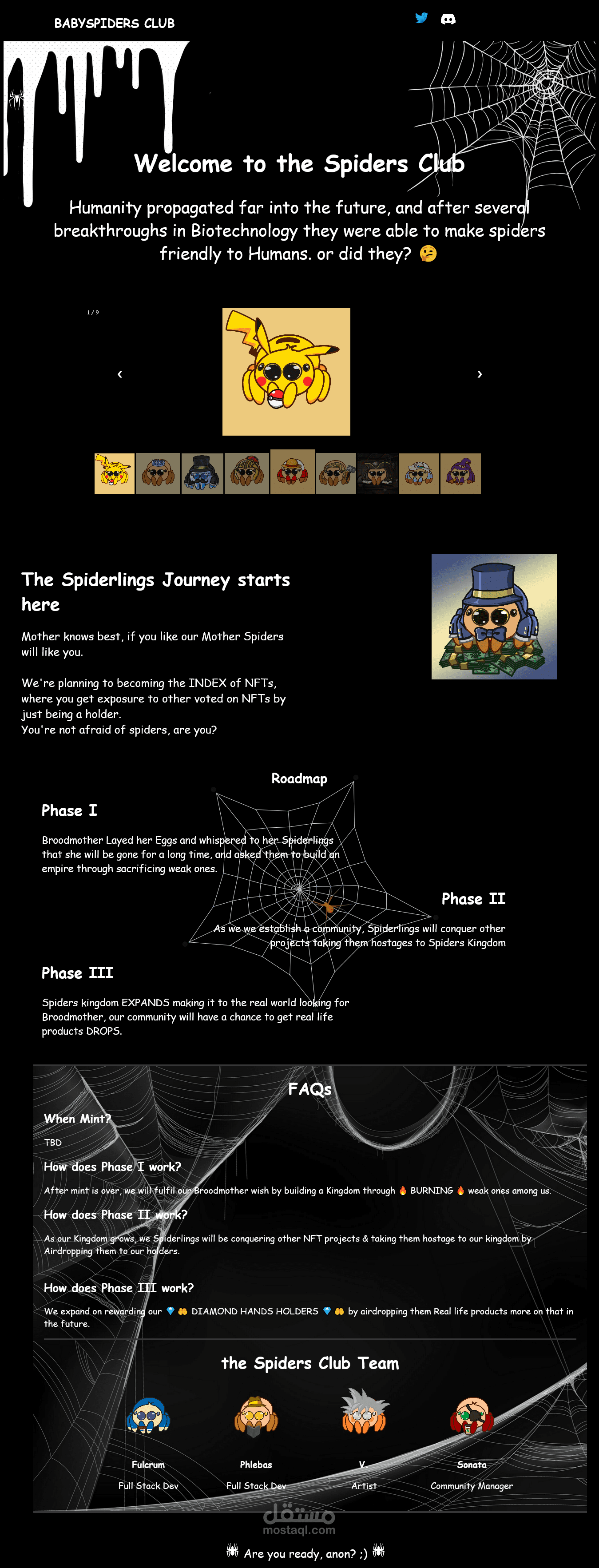 تصميم صفحة خاصة حسب طلب الزبون