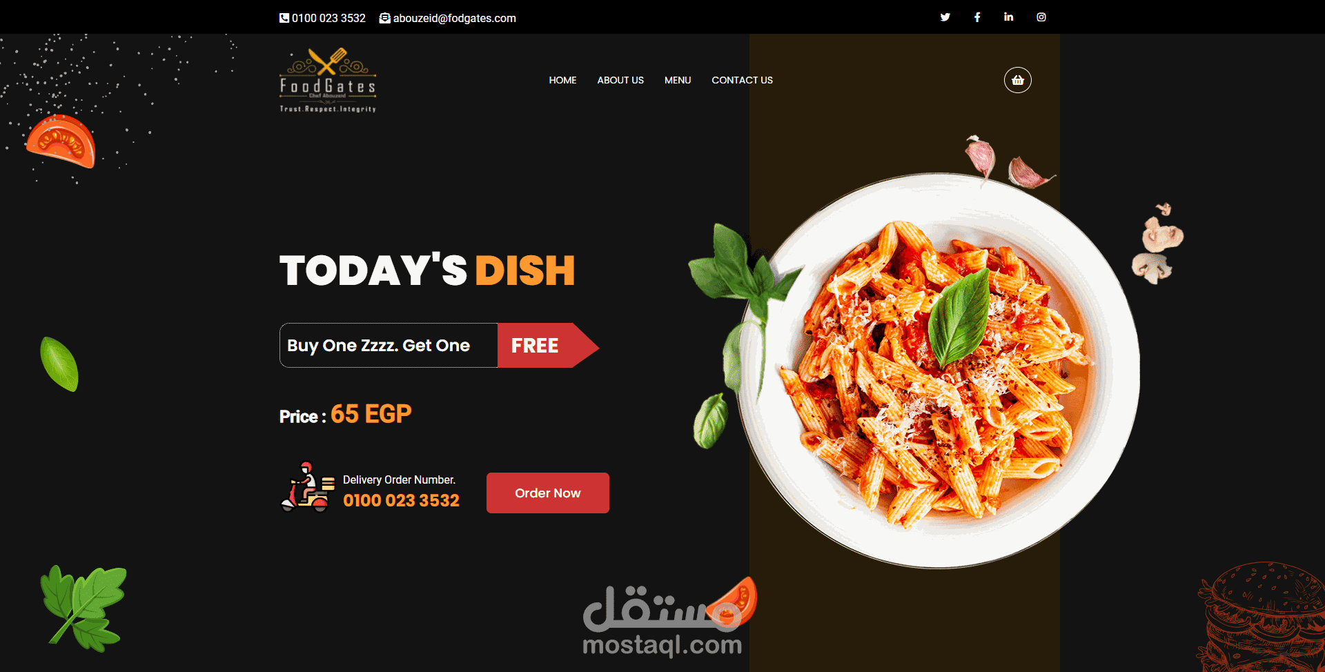 موقع لمطعم فوودجيتس