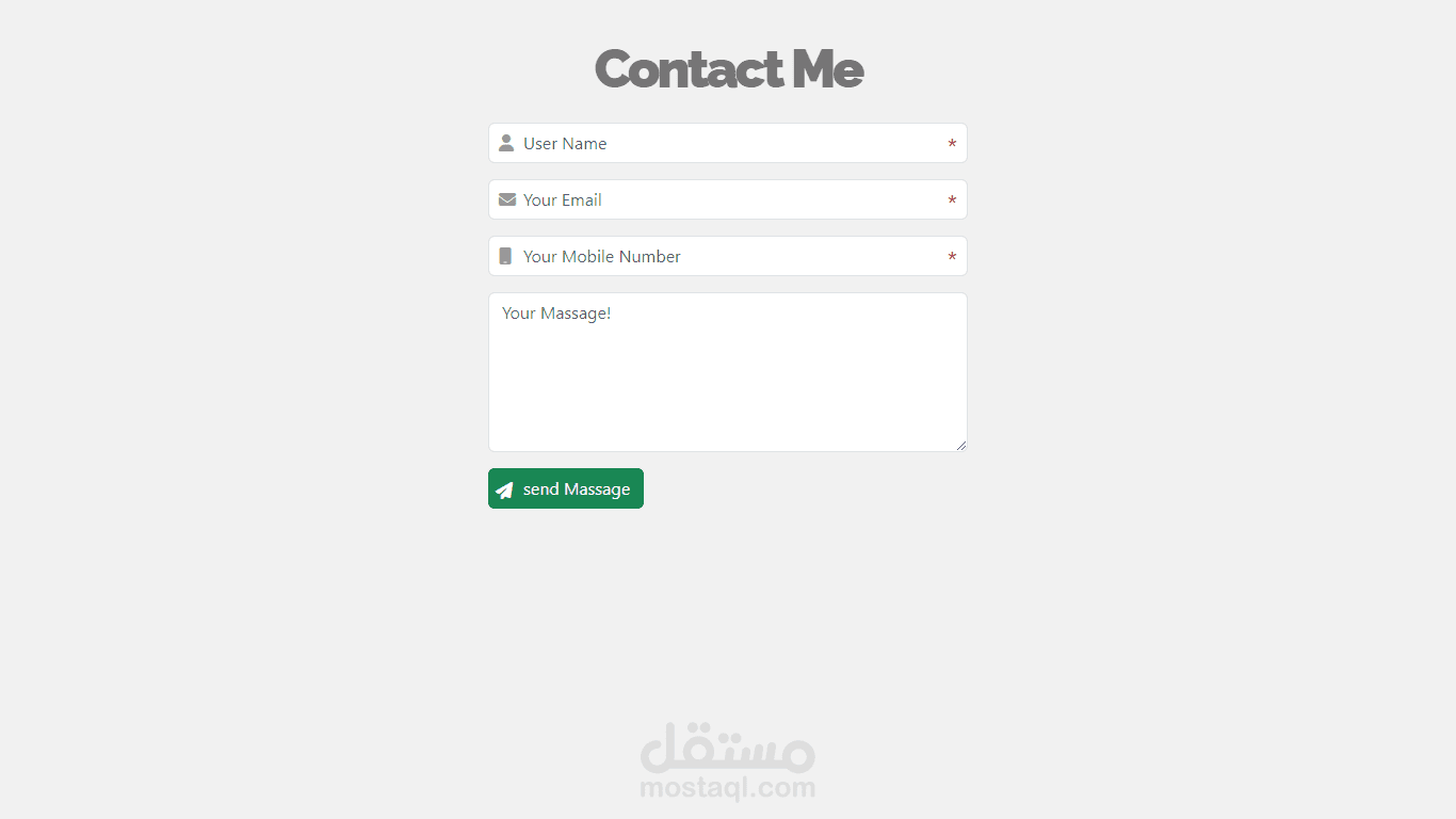 contact form