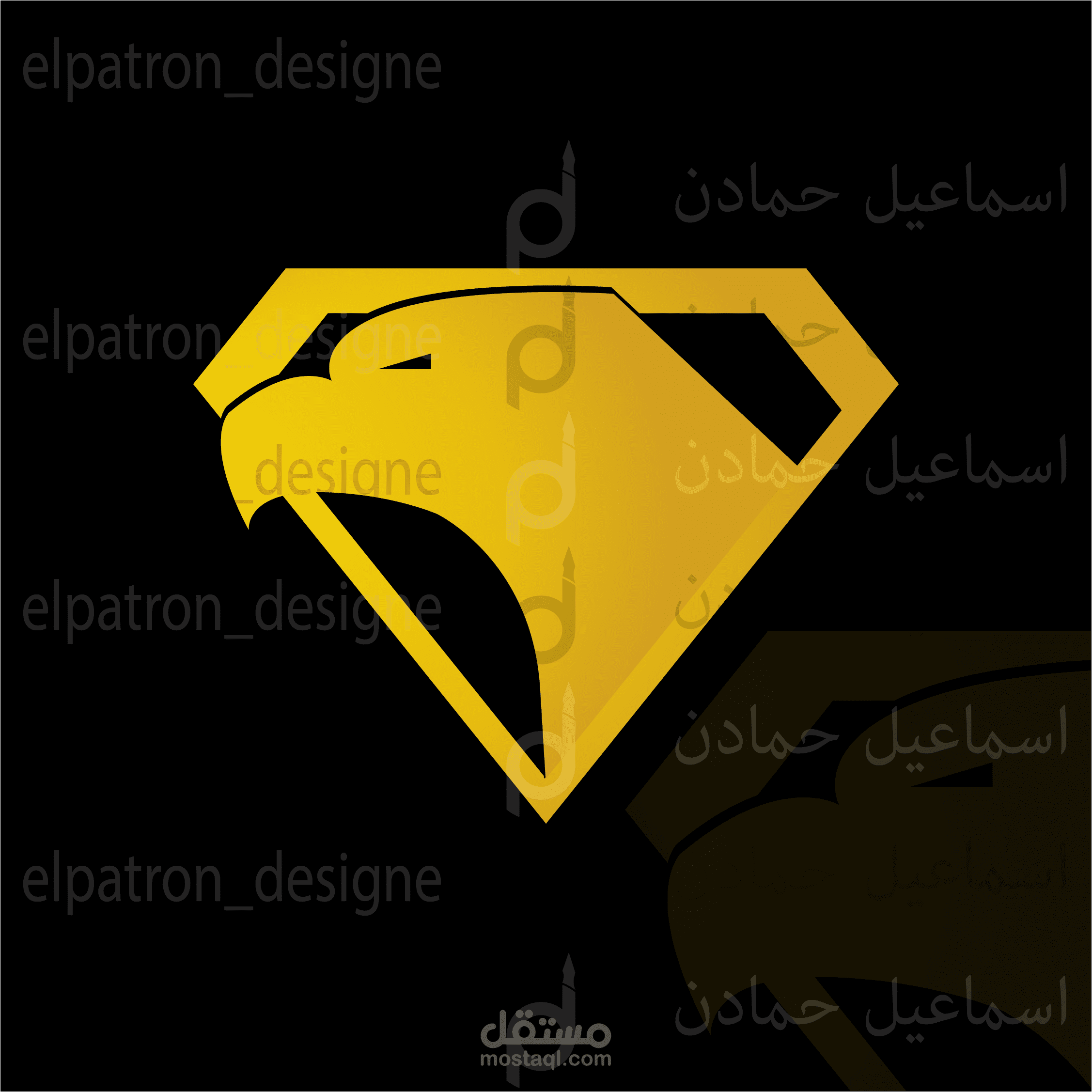 تصميم شعار لوغو على شكل رأس نسرلمحل مجوهرات